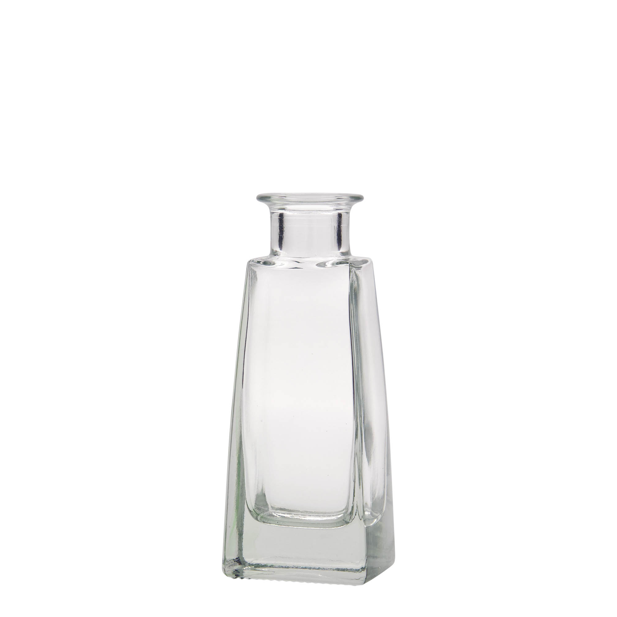 100 ml glasflaske 'Timmy', rektangulær, åbning: kork