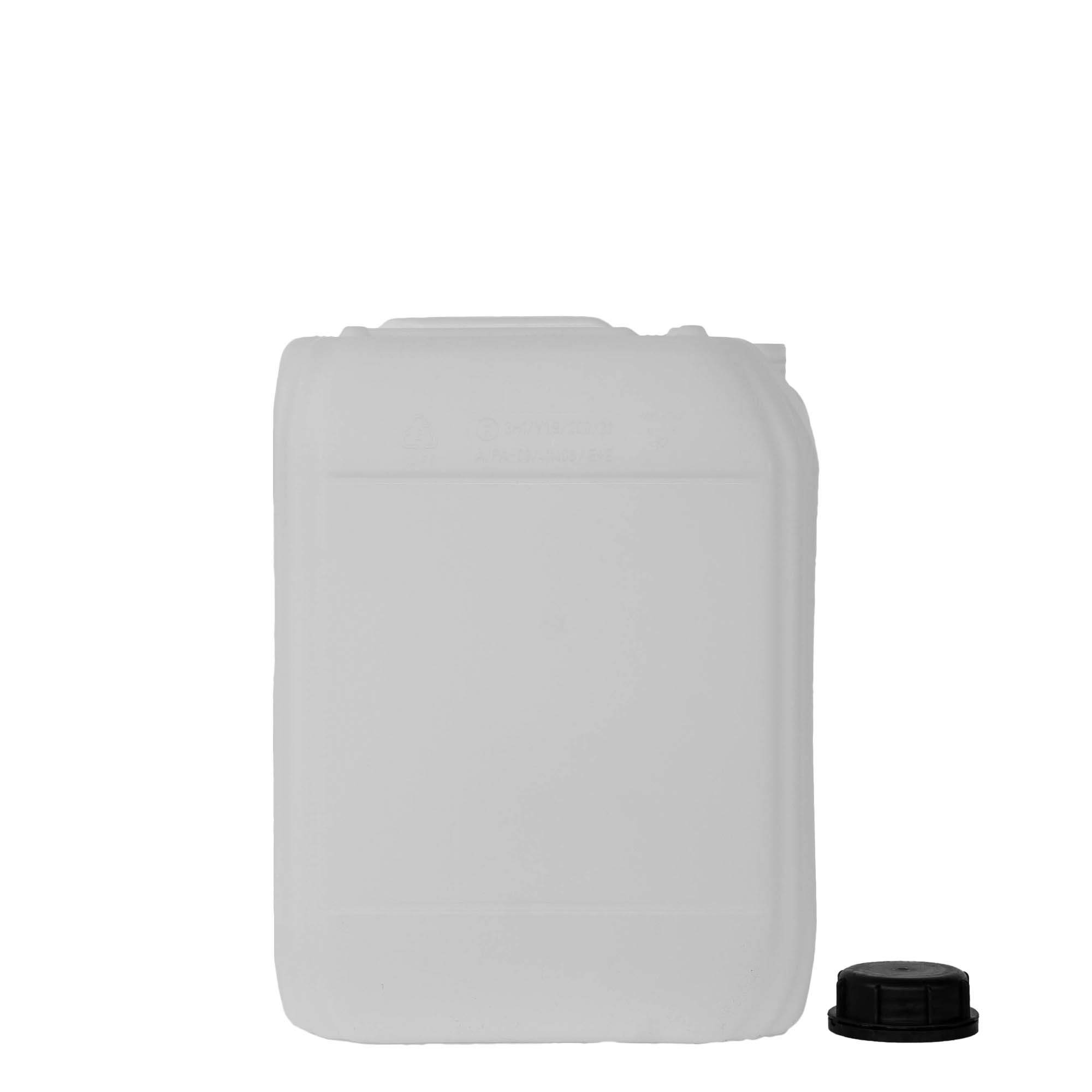 20 l dunk, rektangulær, HDPE-plast, natur, åbning: ND 60 20 l dunk, rektangulær, HDPE-plast, natur, åbning: ND 60