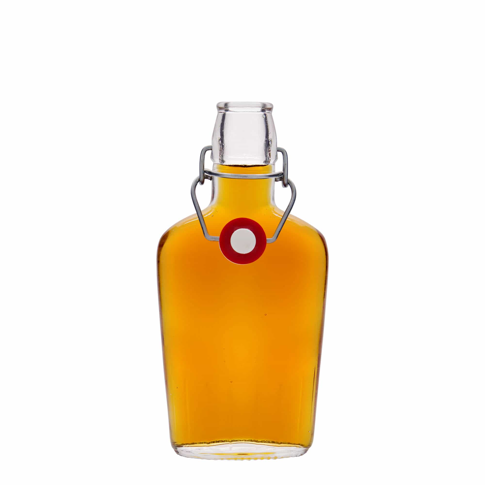 250 ml glasflaske 'Fiaschetta', oval, åbning: Patentlåg