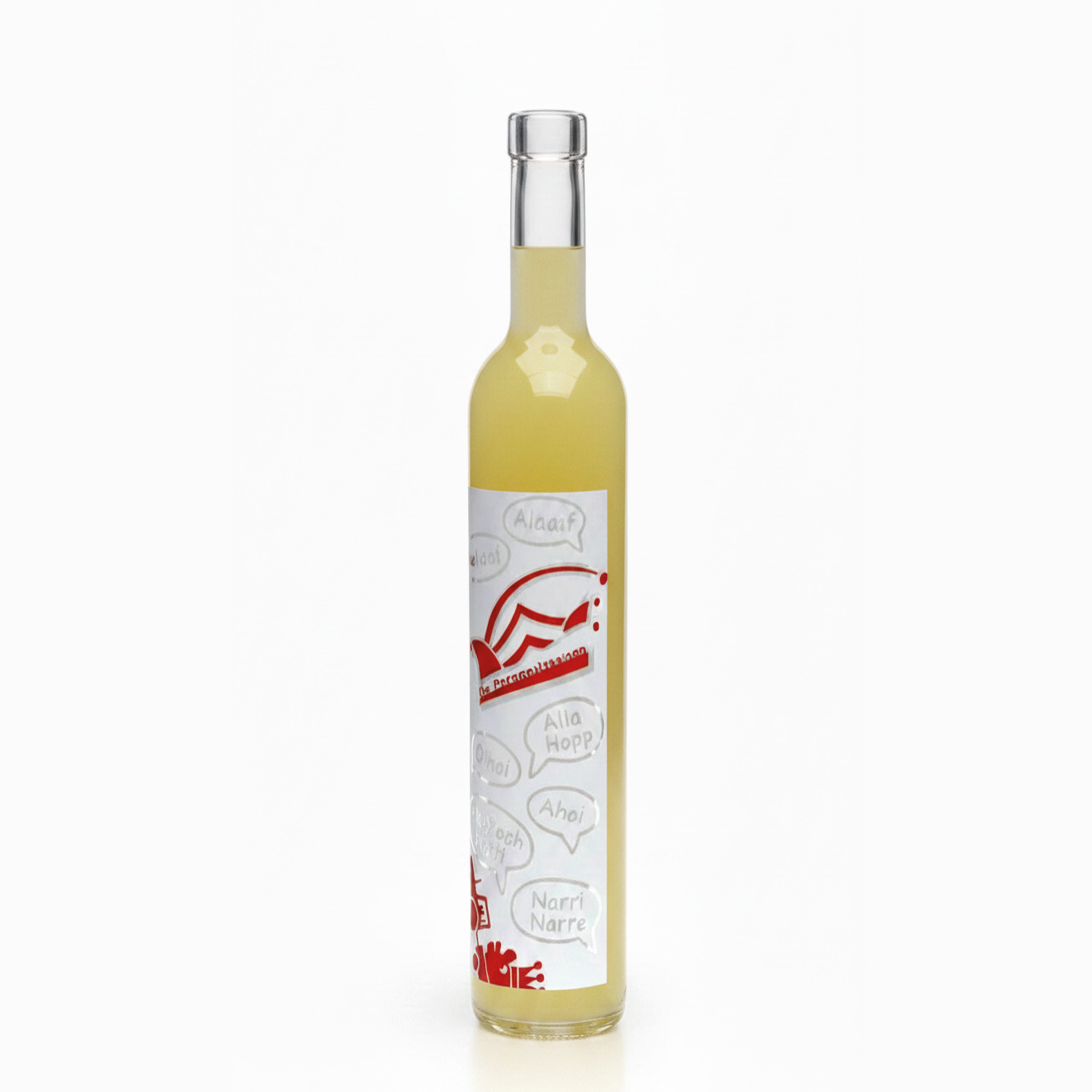 500 ml glasflaske Maximo trykt 'Karneval', åbning: kork 500 ml glasflaske Maximo trykt 'Karneval', åbning: kork