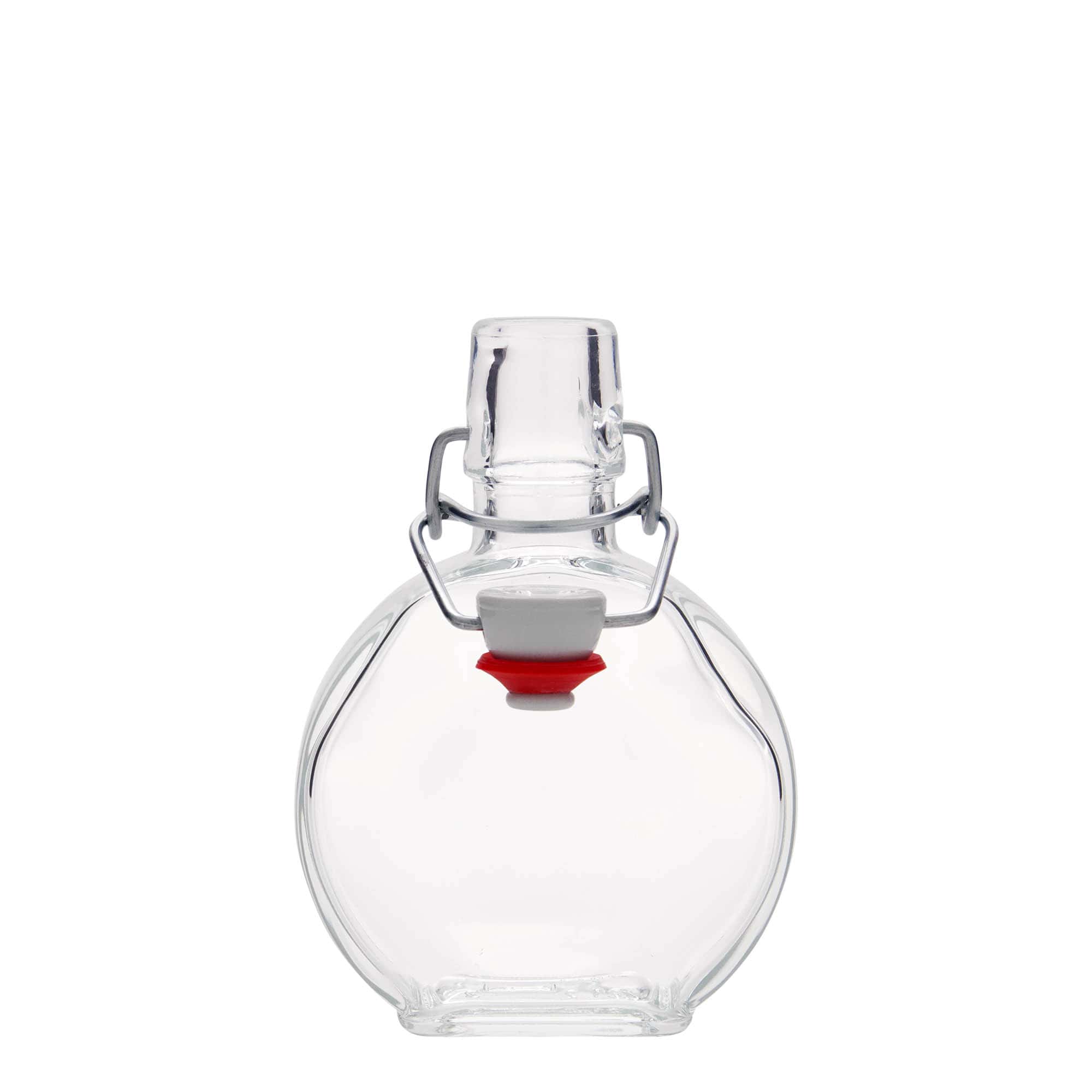200 ml glasflaske 'Sensatione', rektangulær, åbning: låseklips