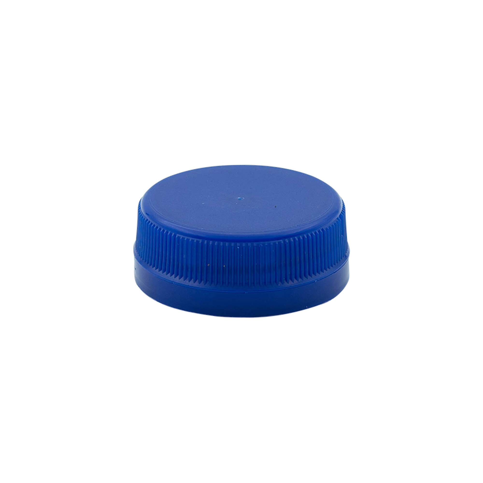 Skruelåg med to-starts gevind, PE-plast, blå, til åbning: PET 38 mm Skruelåg med to-starts gevind, PE-plast, blå, til åbning: PET 38 mm