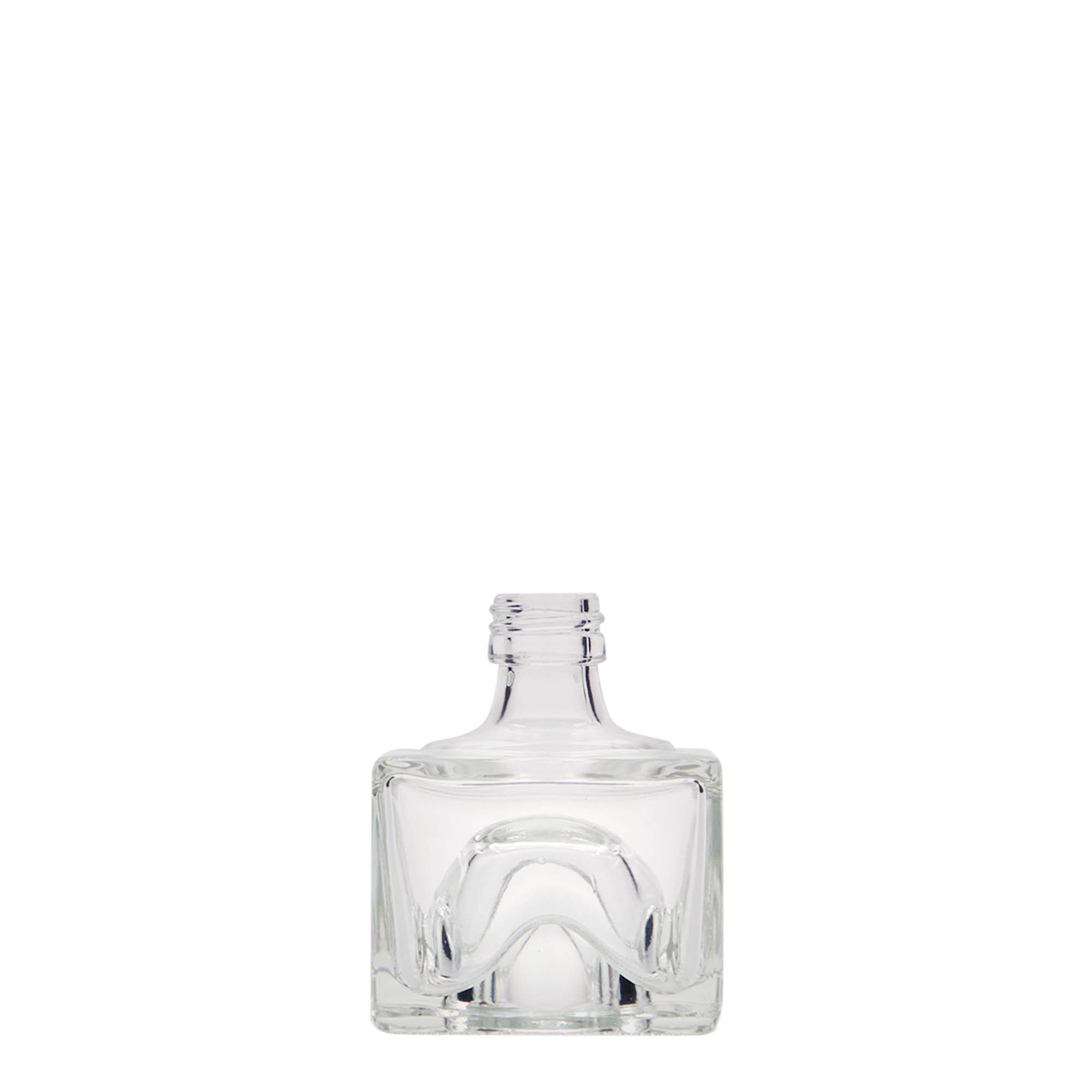 40 ml glasflaske 'Cocolores', firkantet, åbning: PP 18 40 ml glasflaske 'Cocolores', firkantet, åbning: PP 18