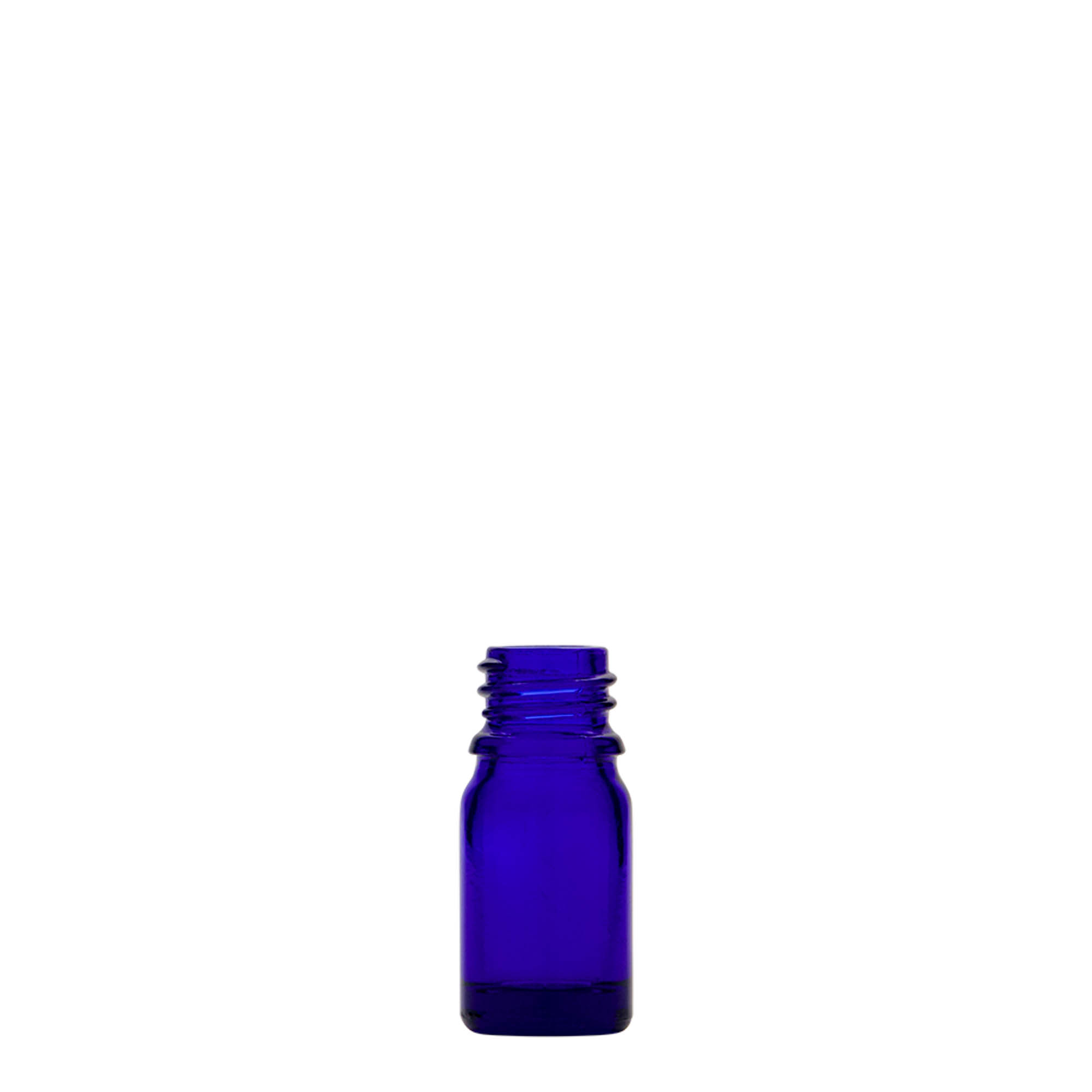 5 ml medicinflaske, glas, kongeblå, åbning: DIN 18 5 ml medicinflaske, glas, kongeblå, åbning: DIN 18