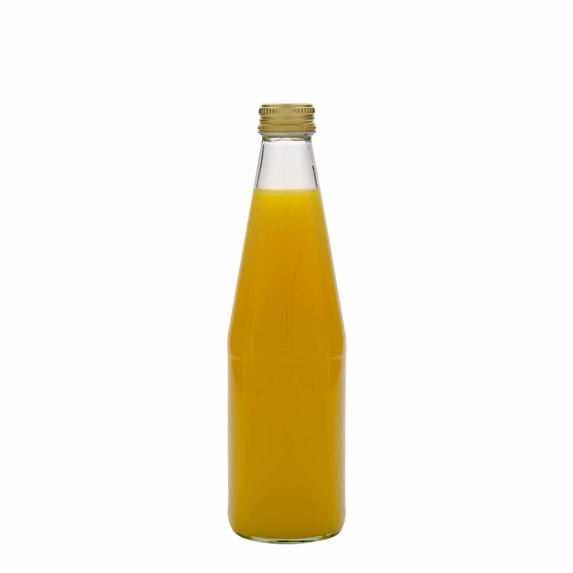 330 ml universalflaske, gulerodsform, glas, åbning: PP 28