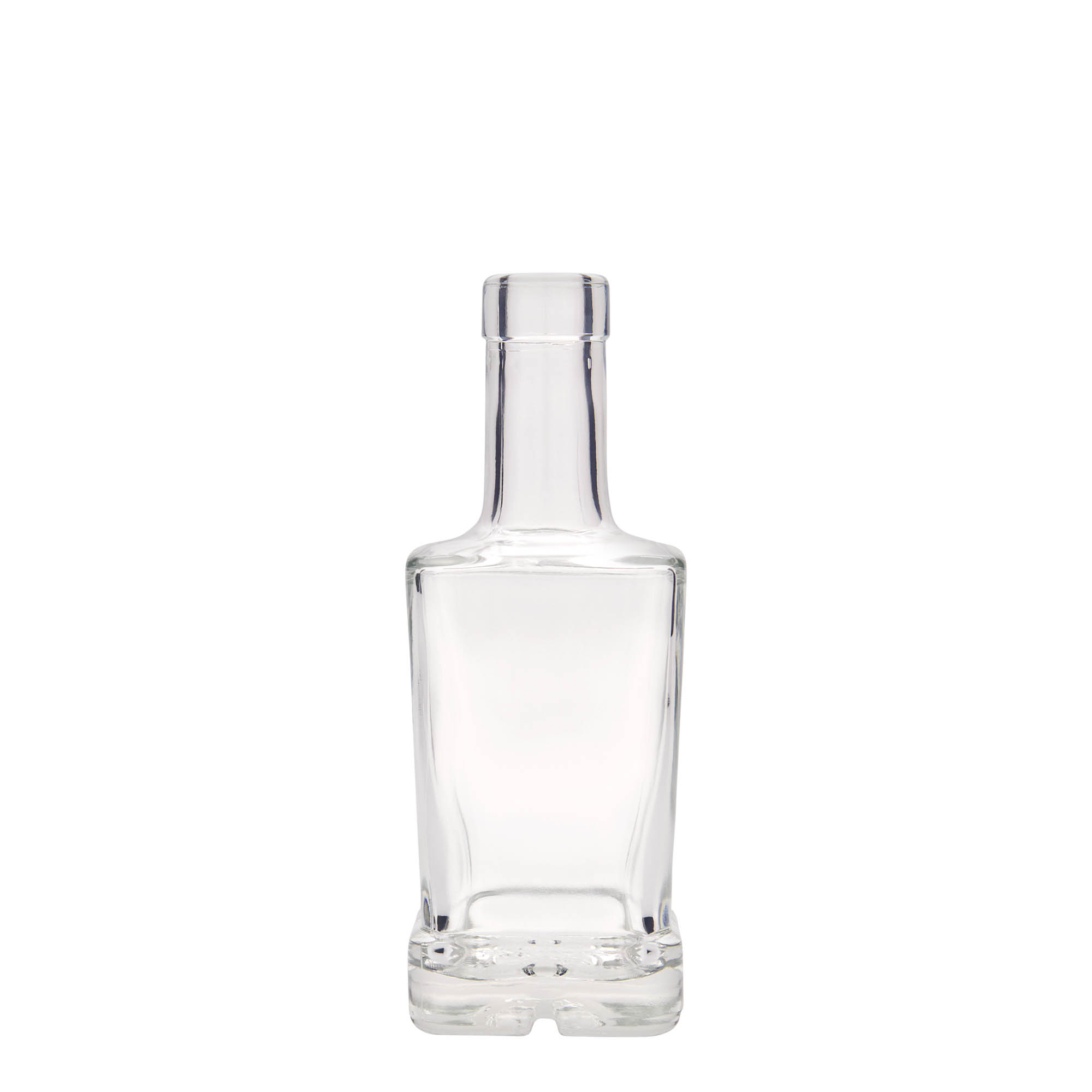 250 ml glasflaske 'Rene', firkantet, åbning: kork 250 ml glasflaske 'Rene', firkantet, åbning: kork