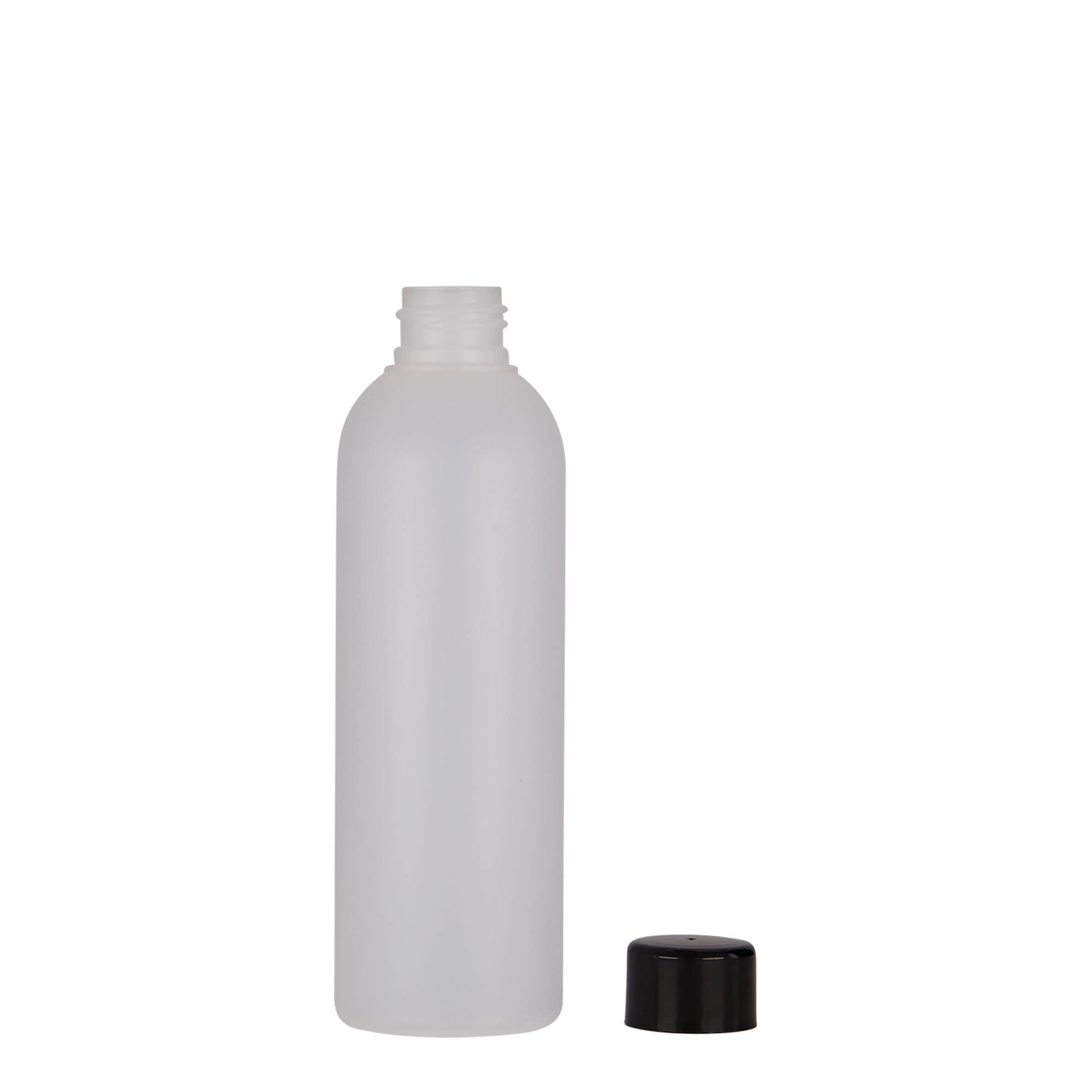 200 ml plastikflaske 'Tuffy', HDPE, natur, åbning: 24/410 200 ml plastikflaske 'Tuffy', HDPE, natur, åbning: 24/410