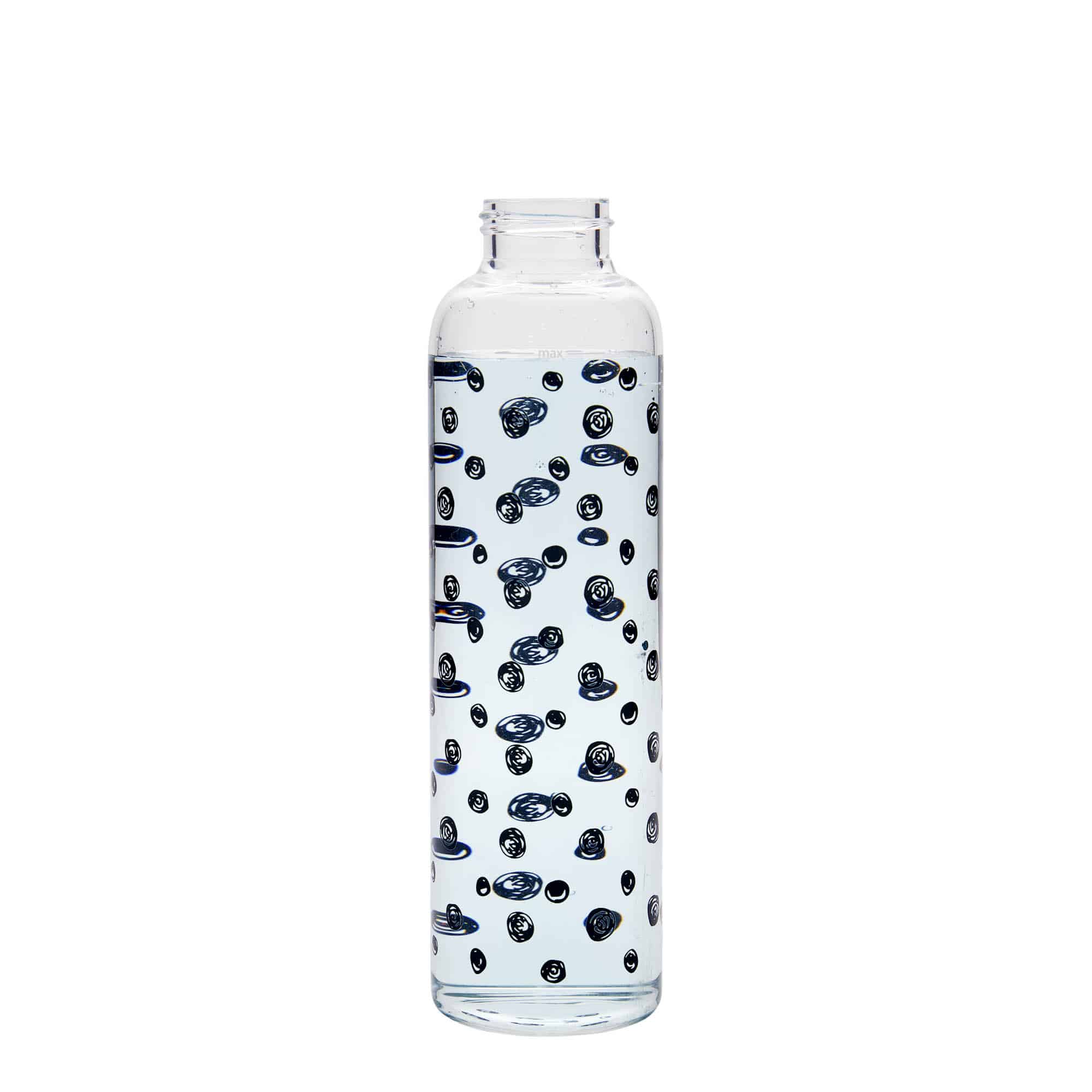 500 ml drikkeflaske 'Perseus', motiv: Sorte prikker, åbning: Skruelåg