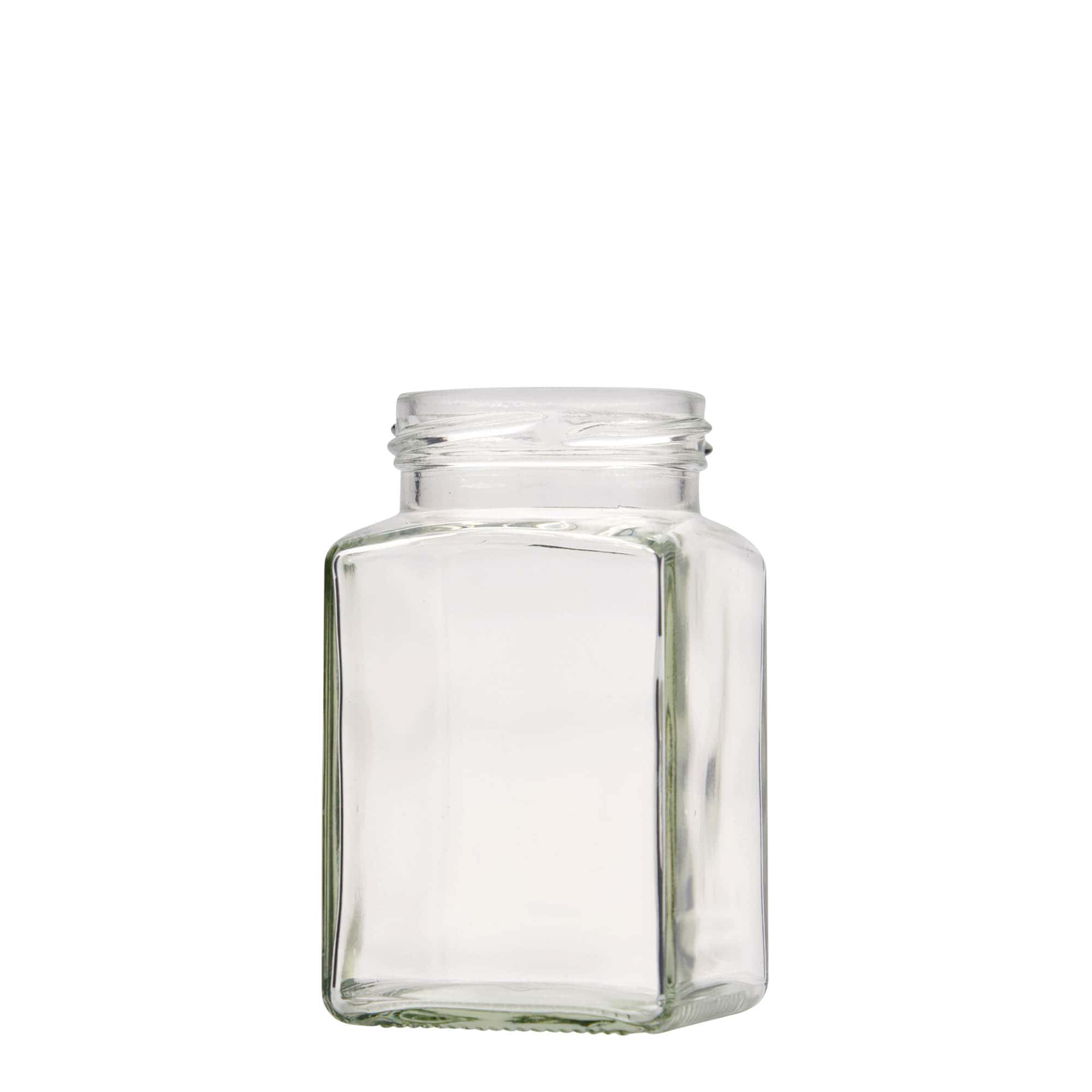 260 ml firkantet glas, åbning: Twist-Off (TO 58)