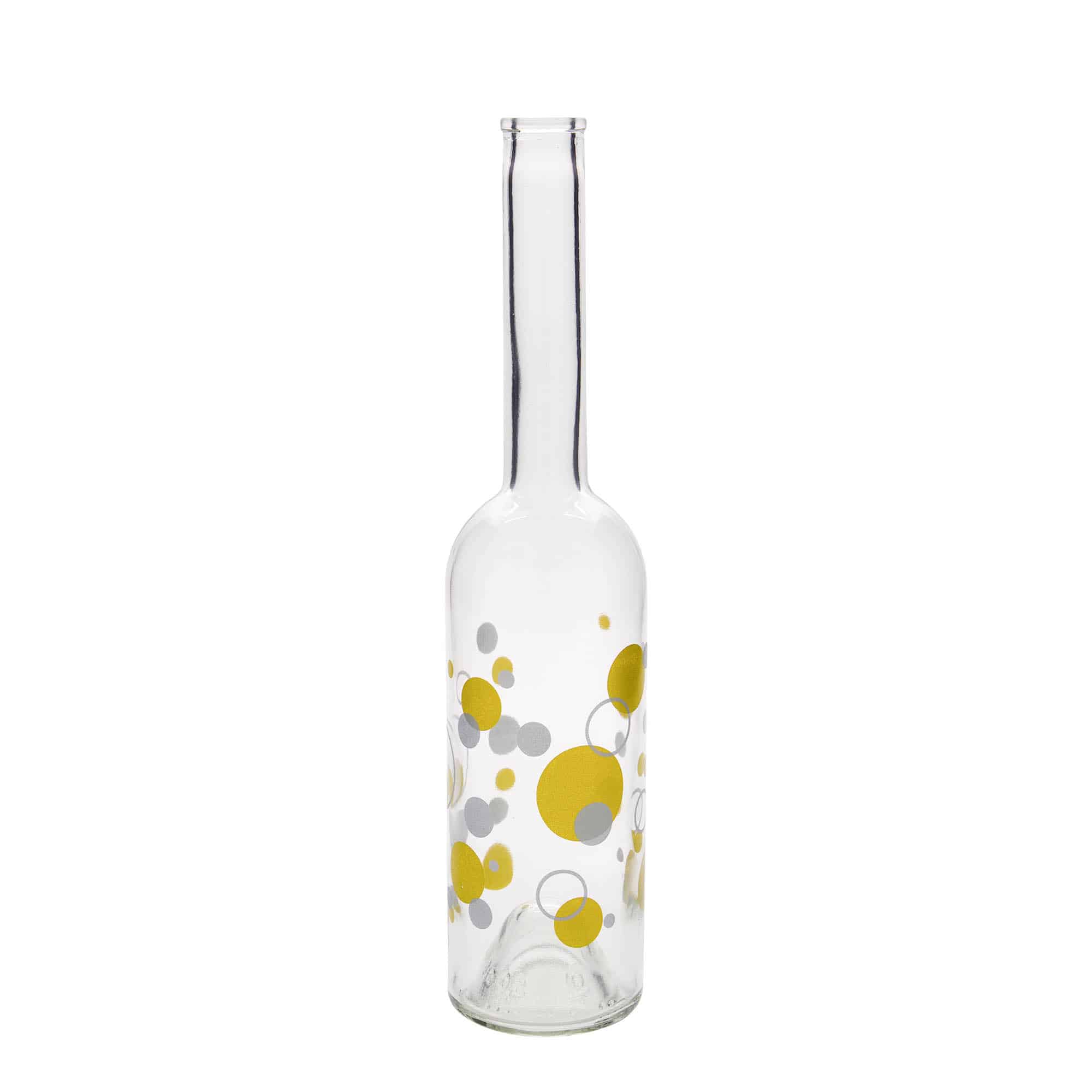 500 ml glasflaske 'Opera', motiv: Prikker, åbning: Kork 500 ml glasflaske 'Opera', motiv: Prikker, åbning: Kork
