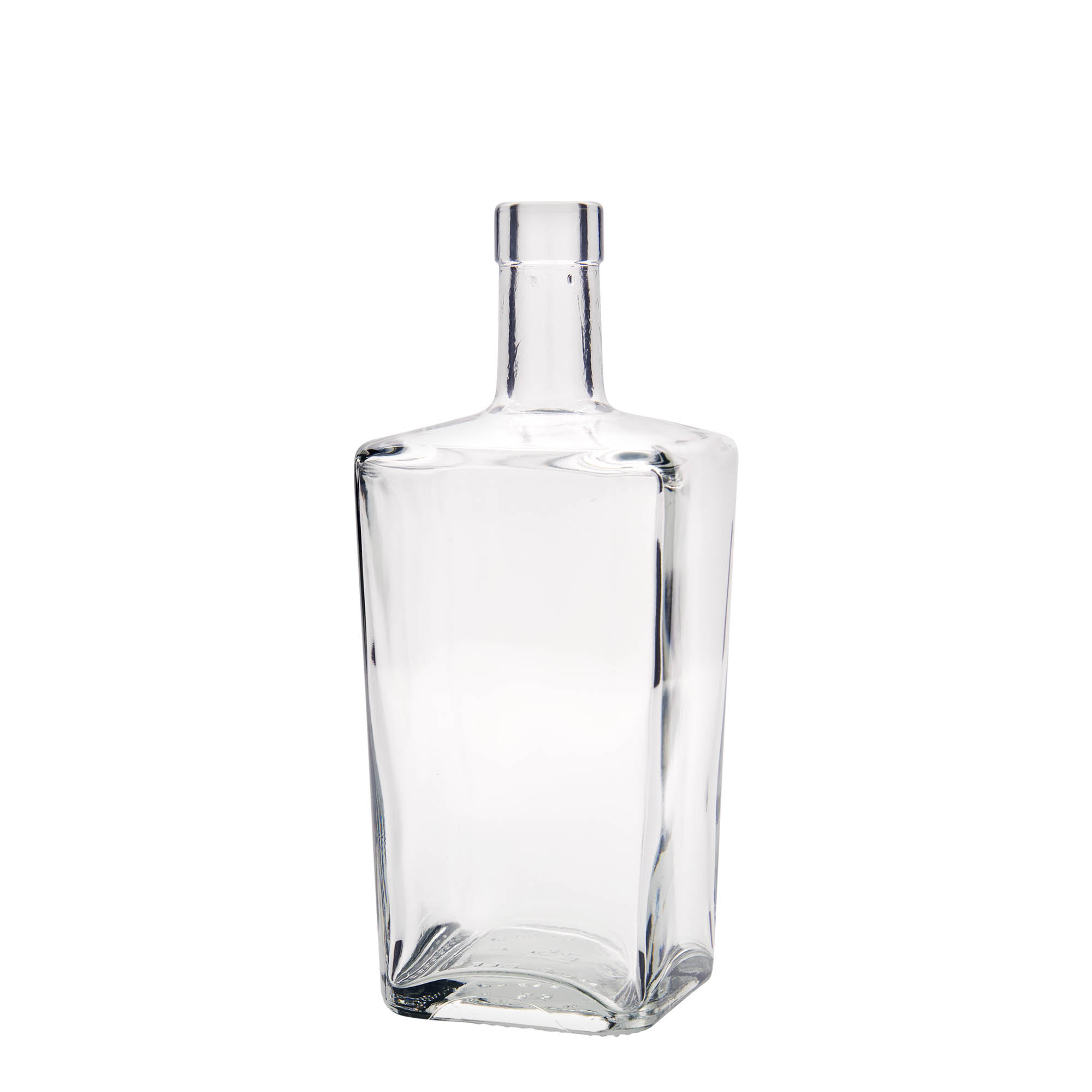 700 ml glasflaske 'Noel', firkantet, åbning: kork
