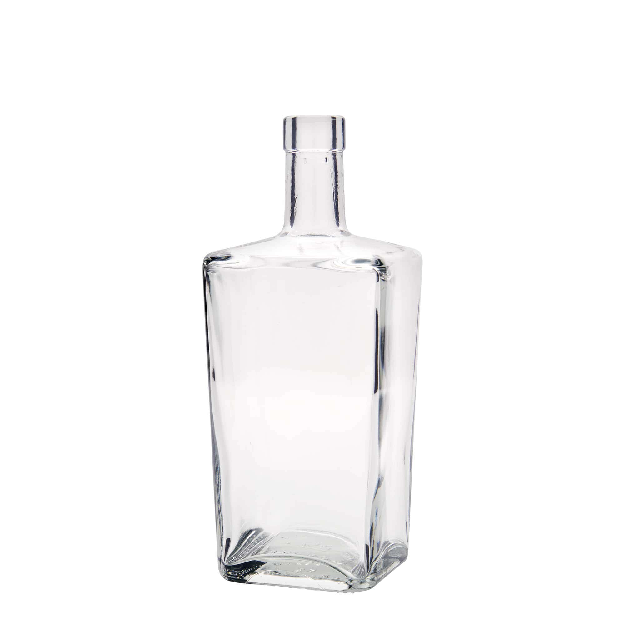 700 ml glasflaske 'Noel', firkantet, åbning: kork