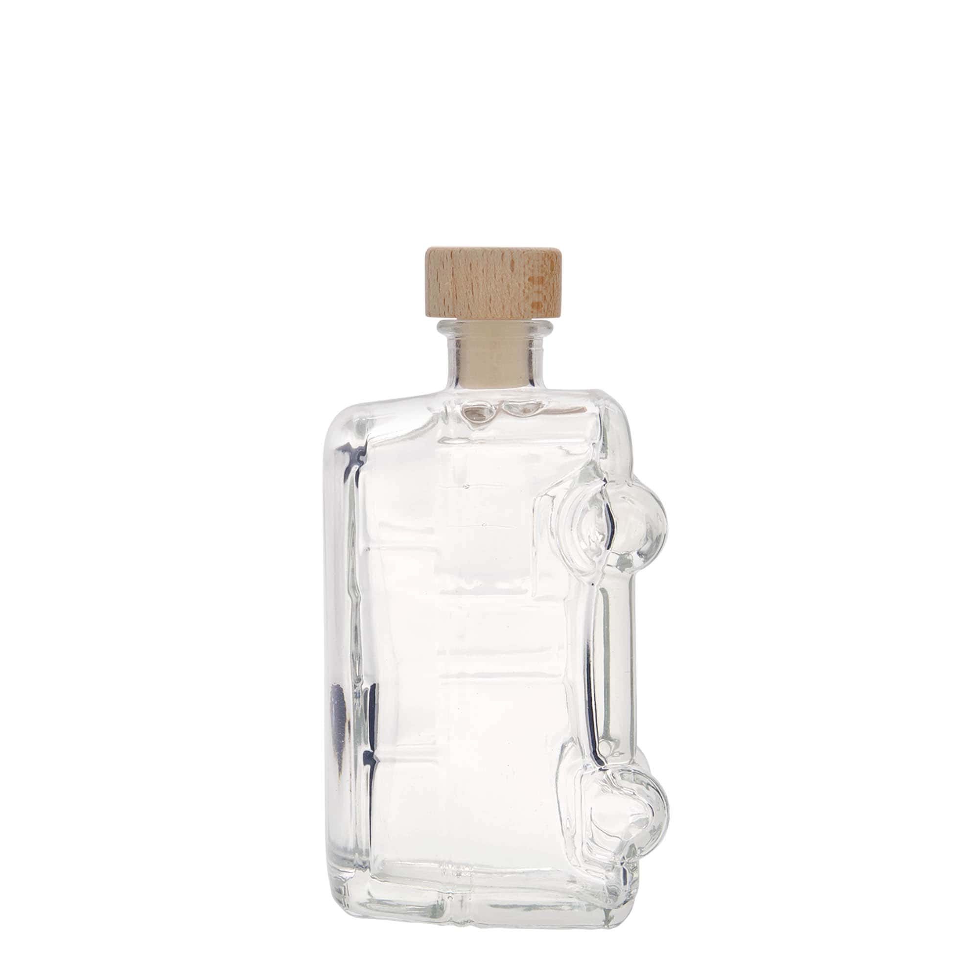 200 ml glasflaske 'Bulli', åbning: kork