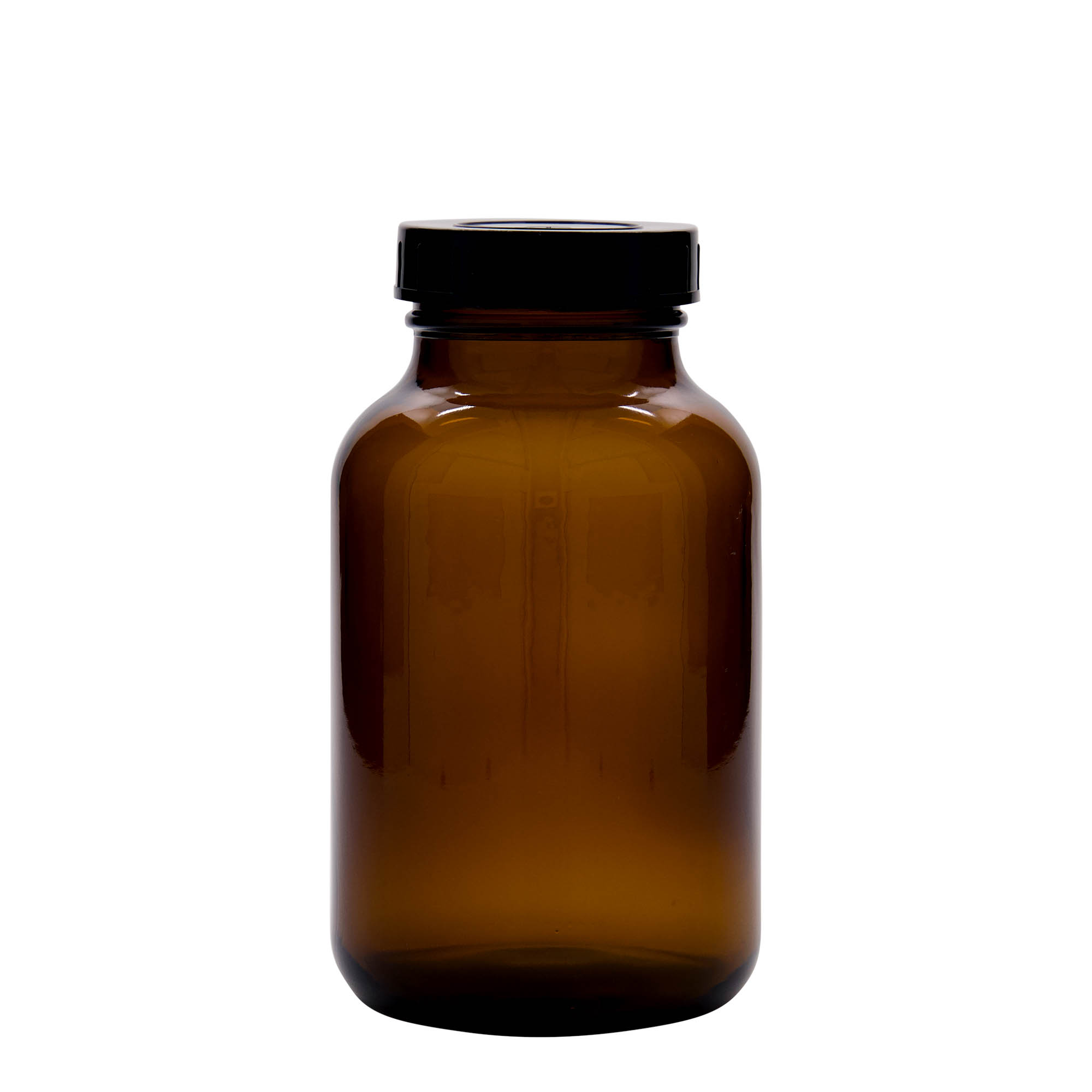 1.000 ml bredhalsglas, brunt, åbning: DIN 68