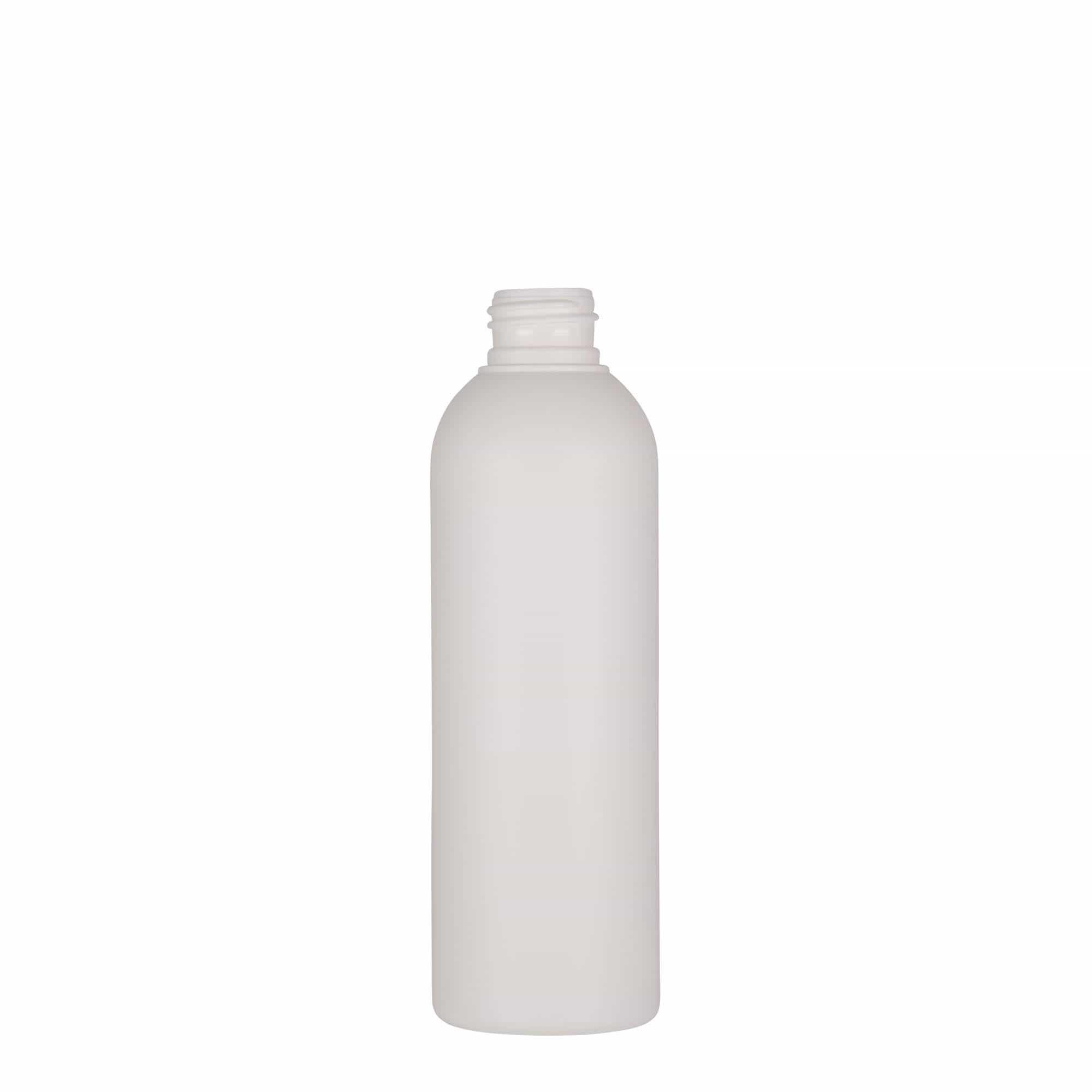 200 ml plastflaske 'Tuffy', HDPE, hvid, åbning: 24/410