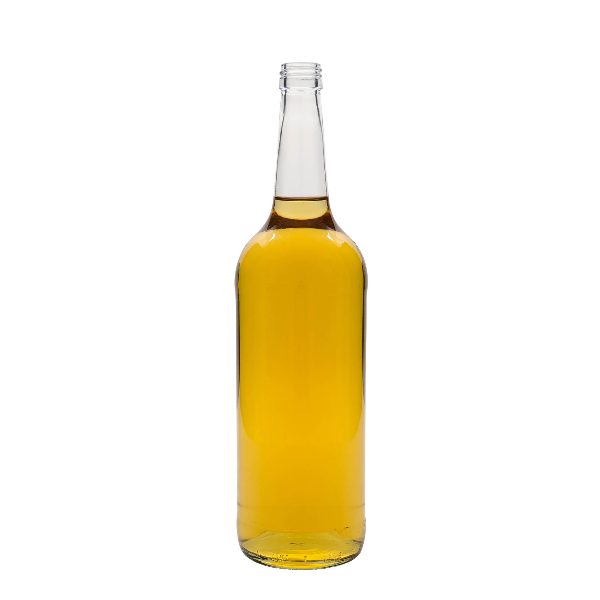 1.000 ml glasflaske med lige hals, åbning: PP 28
