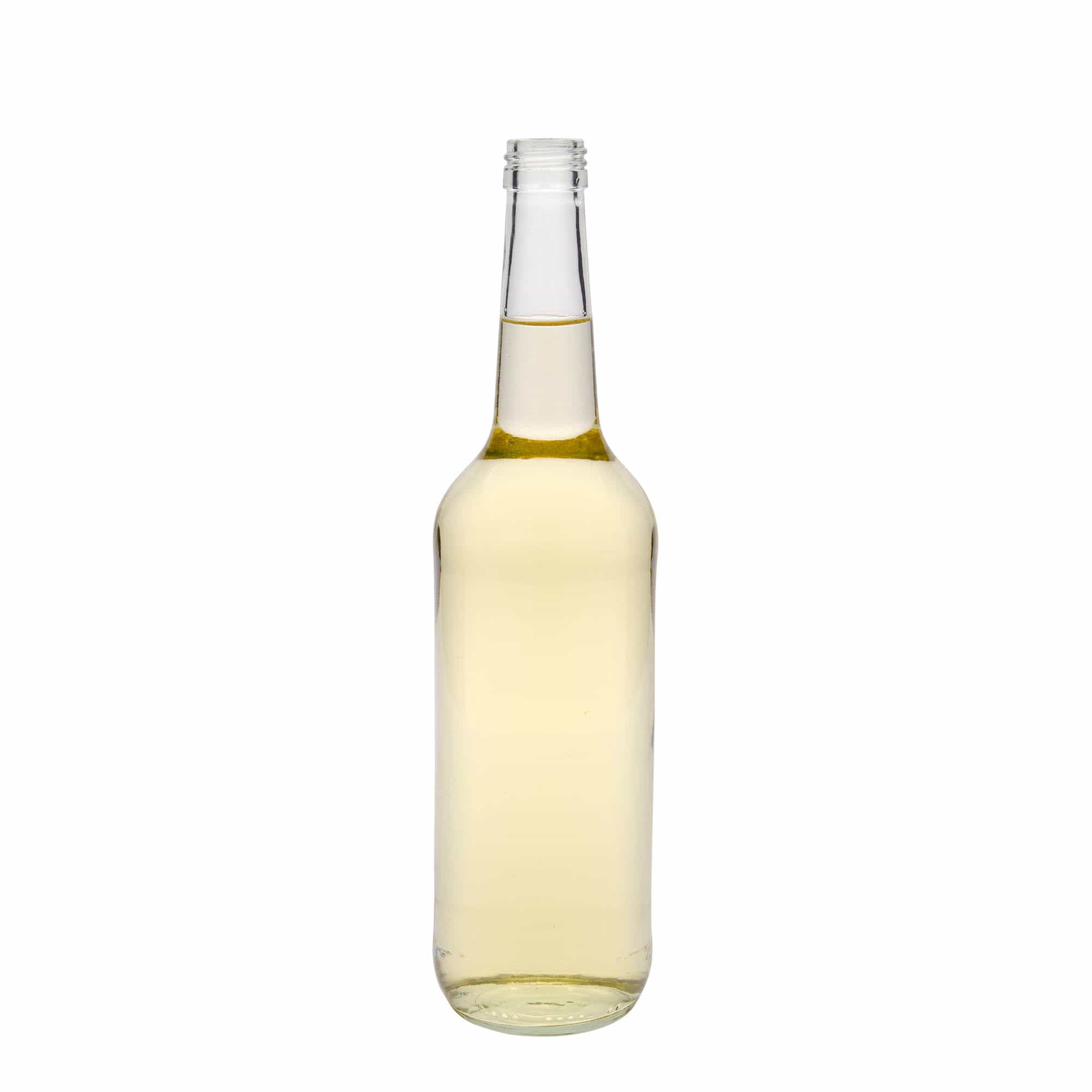 700 ml glasflaske med lige hals, åbning: PP 28