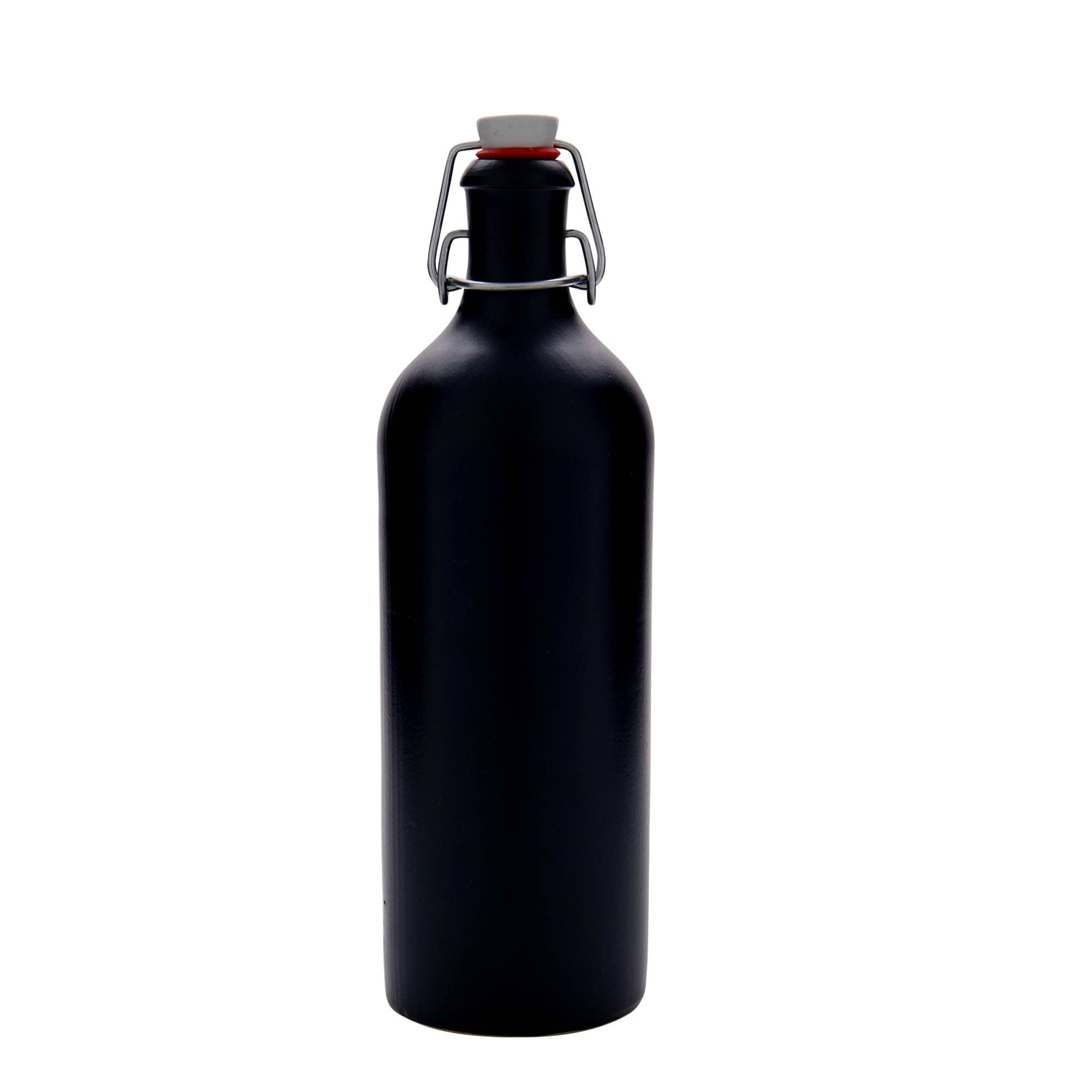 750 ml tonkrukke, stentøj, sort, åbning: patentprop
