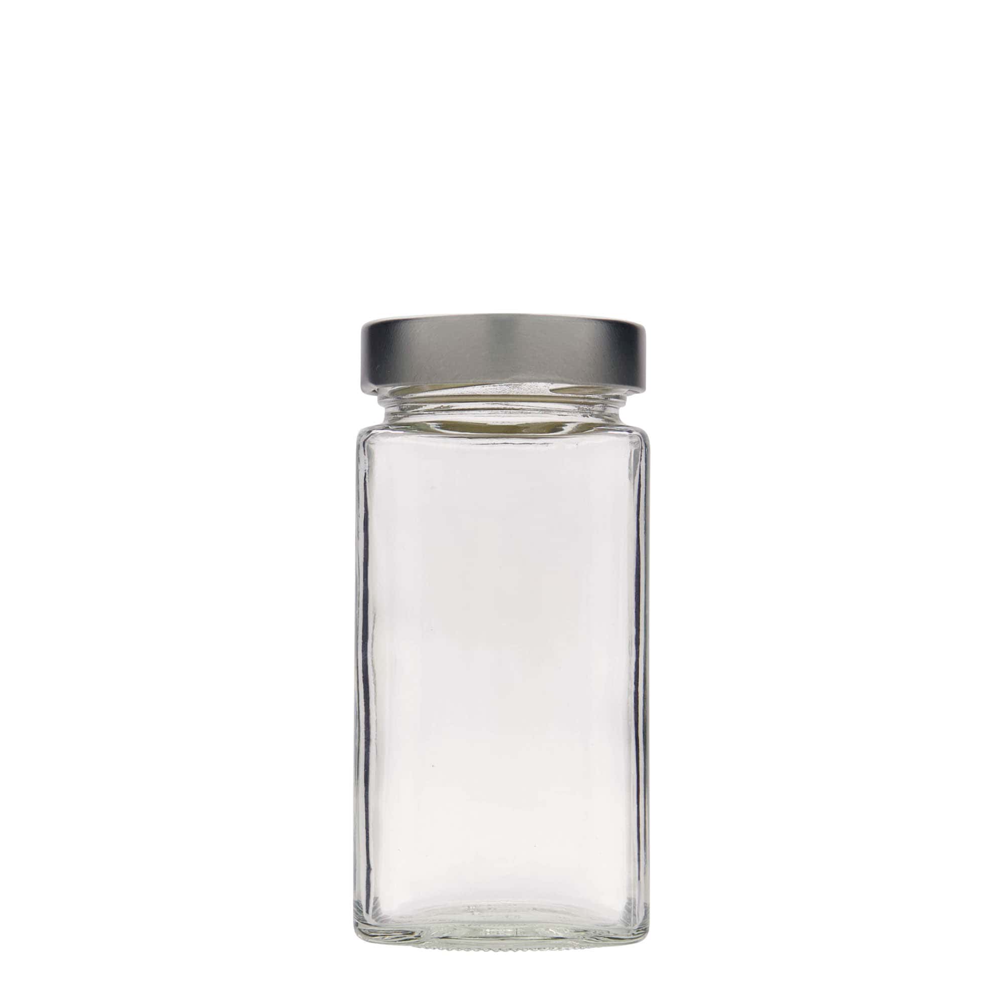 314 ml firkantet glas »Funny«, åbning: Deep-Twist-off (DTO 58)