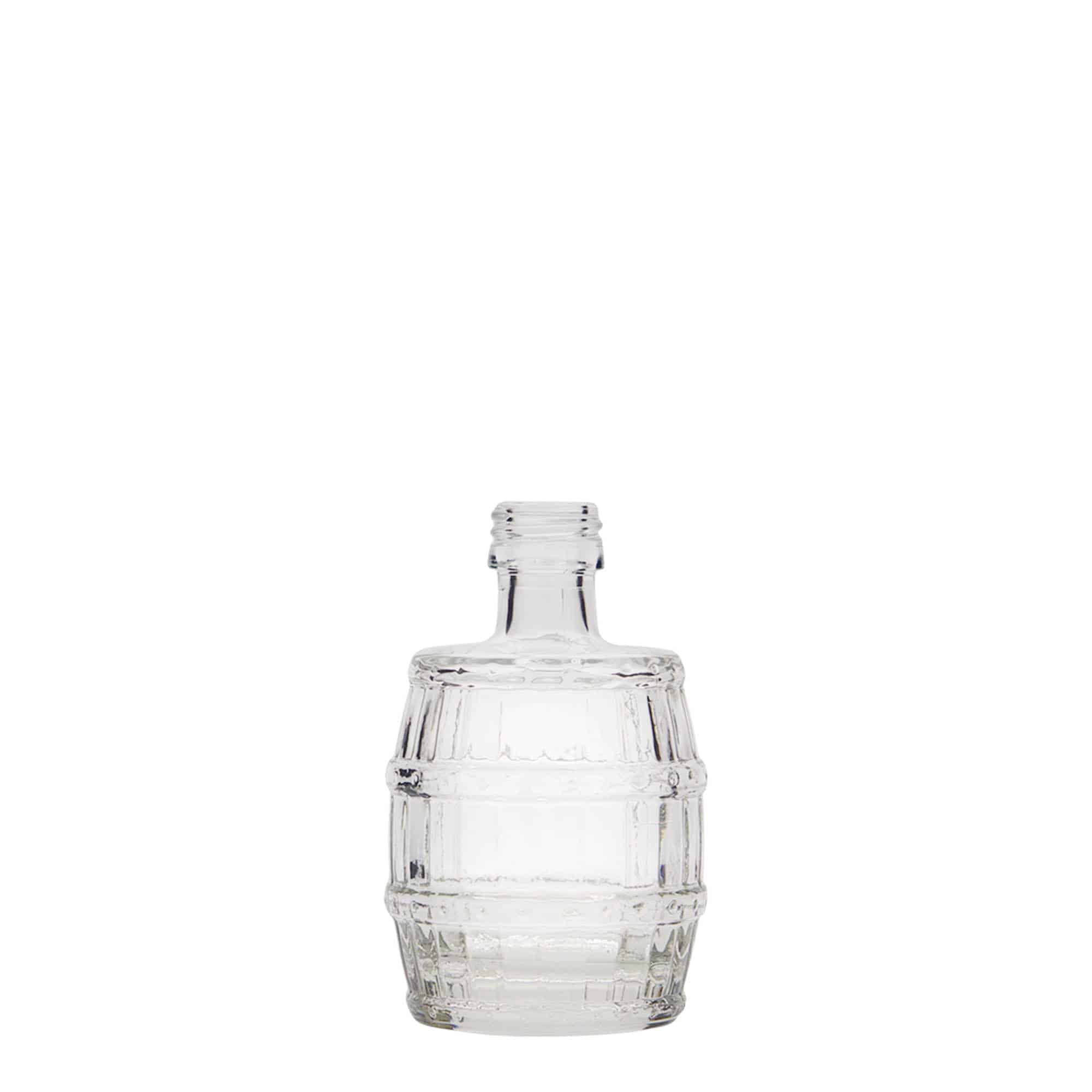50 ml glasflaske 'Fass', åbning: PP 18 50 ml glasflaske 'Fass', åbning: PP 18