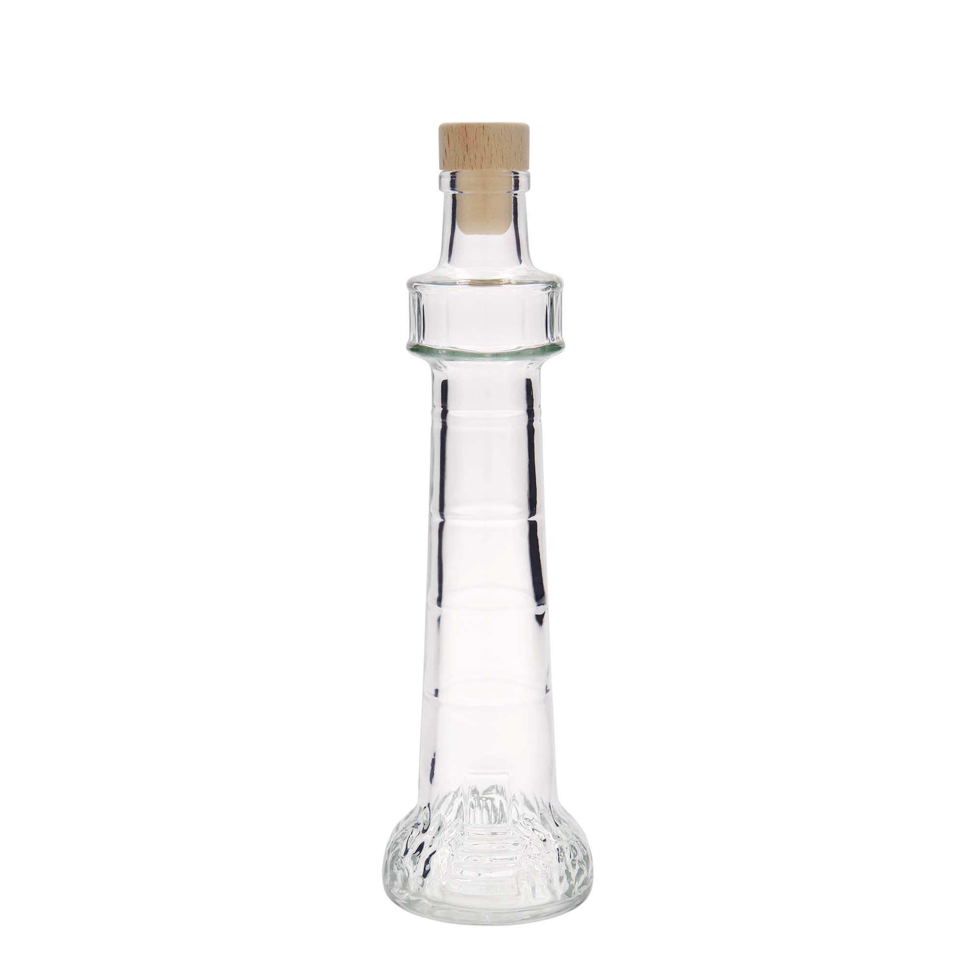 200 ml glasflaske 'Leuchtturm', åbning: kork