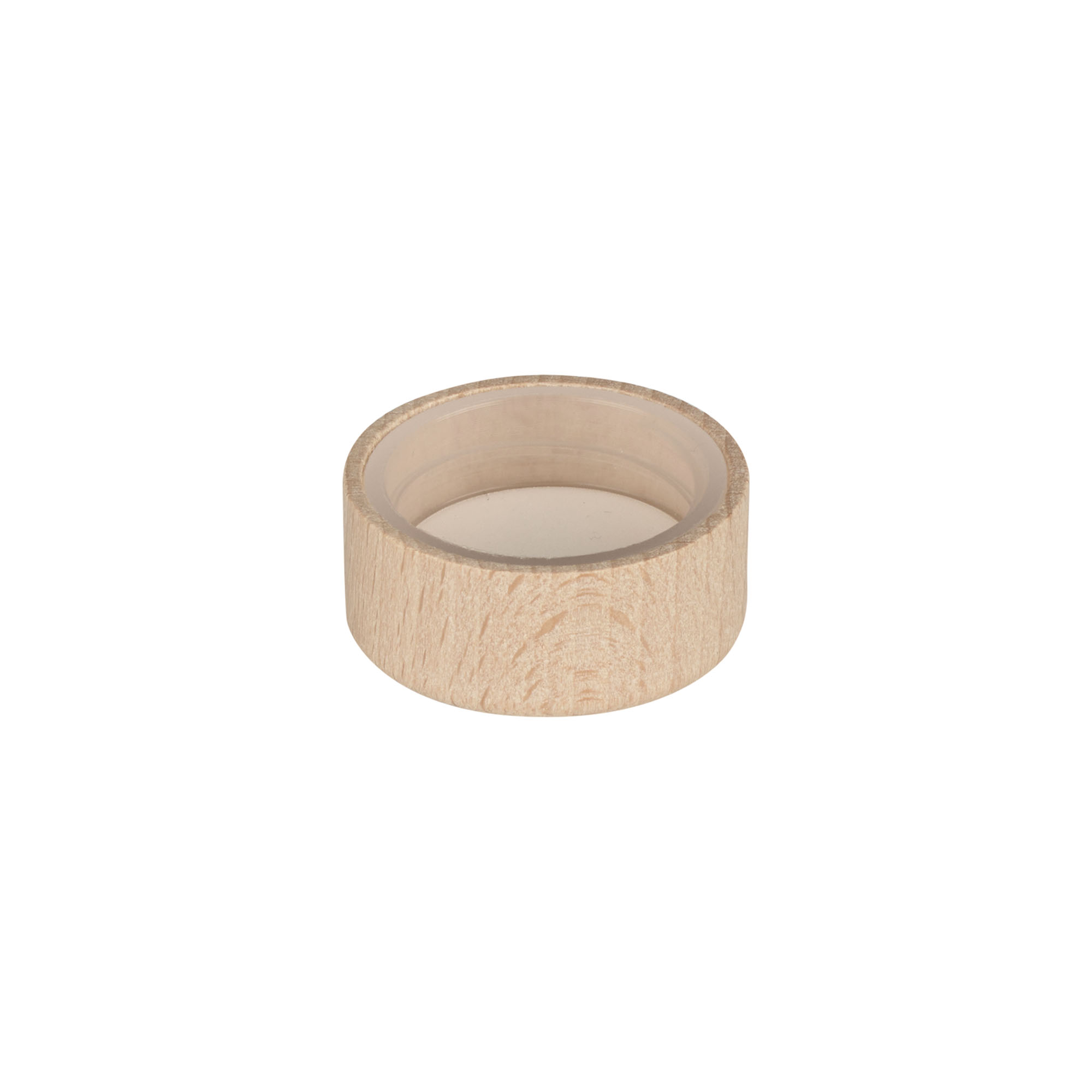 Skruelåg, træ, beige, til munding: GPI 28/400