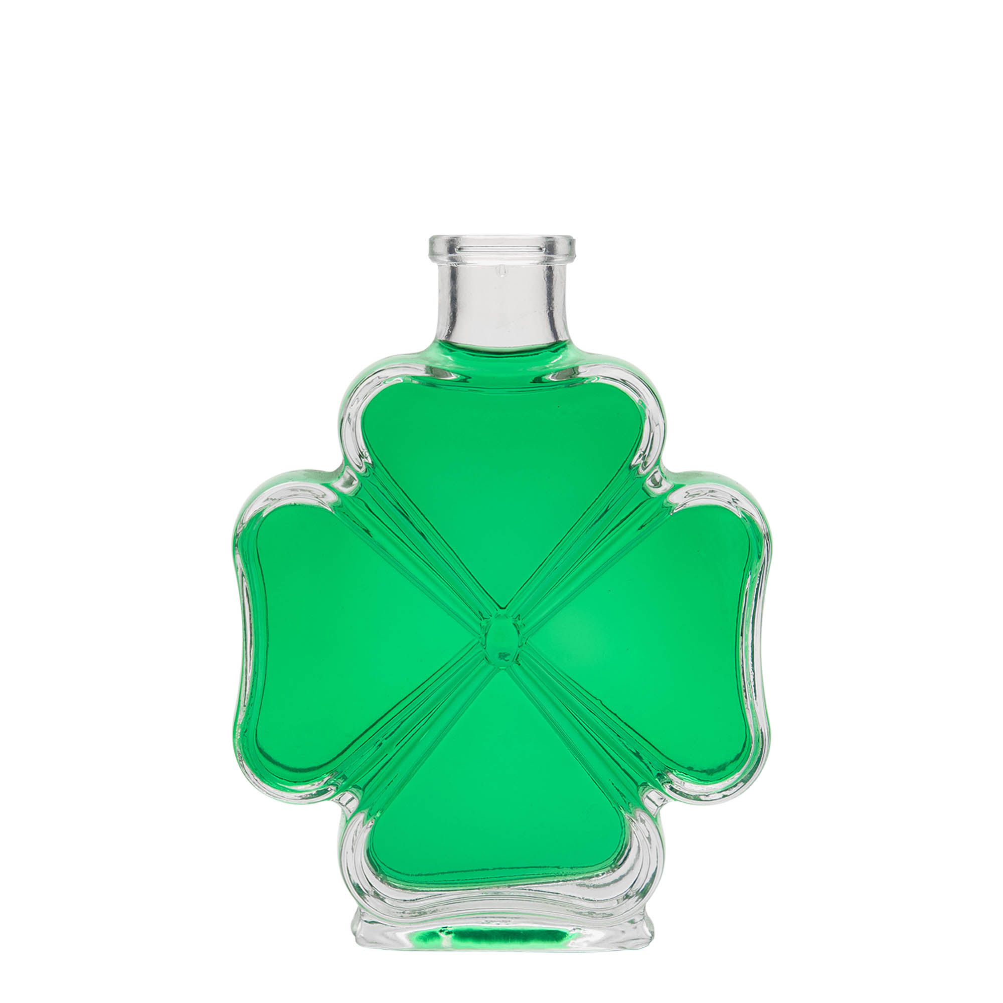 200 ml glasflaske 'Kleeblatt', åbning: kork 200 ml glasflaske 'Kleeblatt', åbning: kork