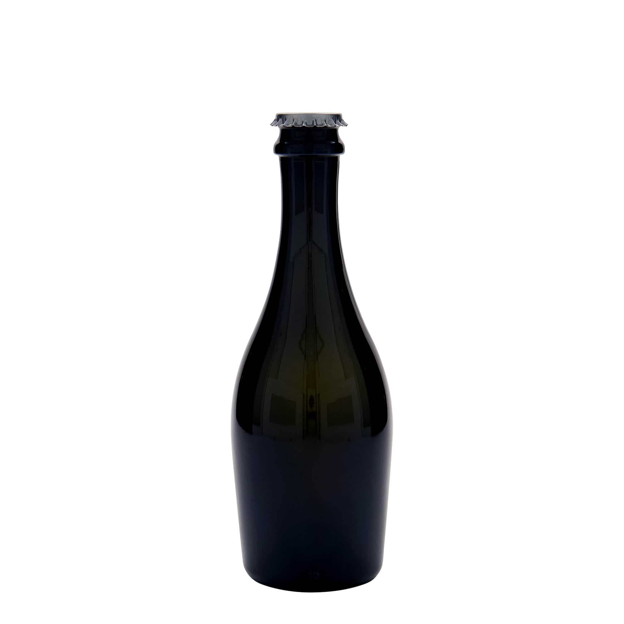 330 ml sektflaske 'Carmen', glas, antikgrøn, munding: kapsel