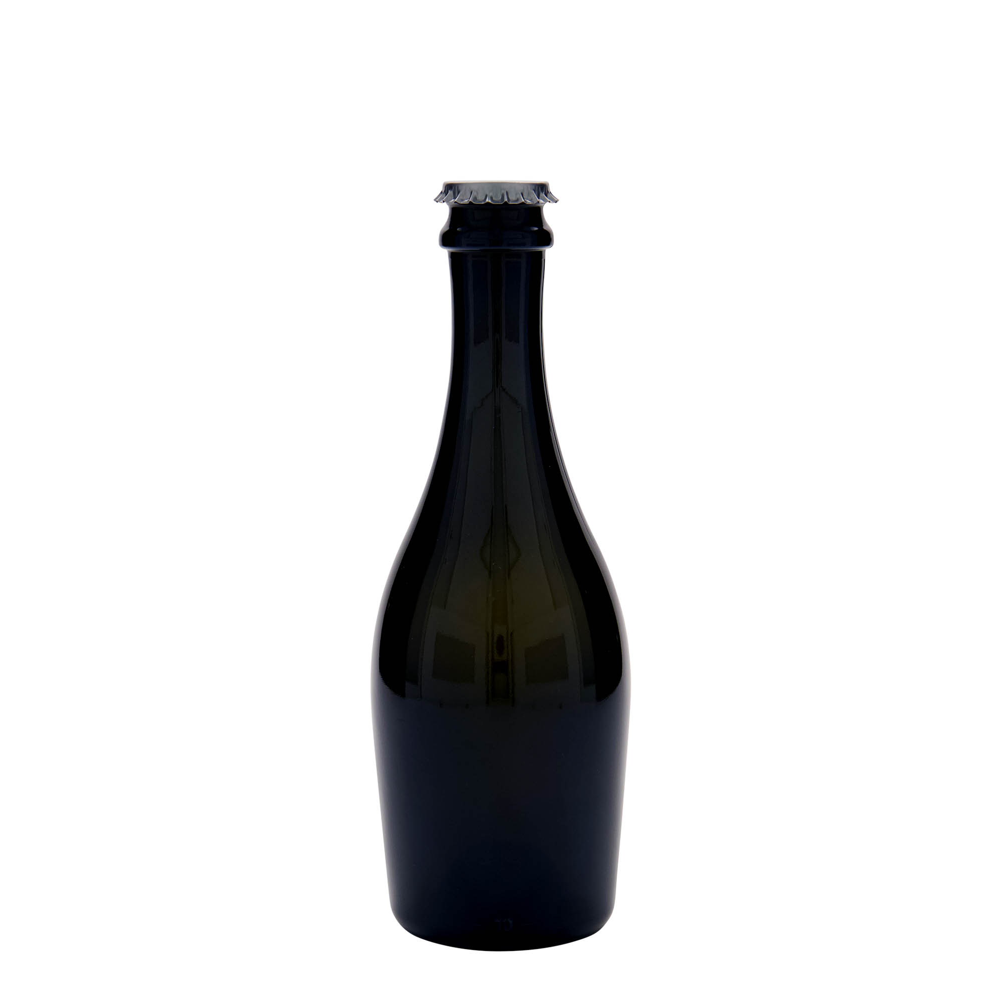 330 ml sektflaske 'Carmen', glas, antikgrøn, munding: kapsel