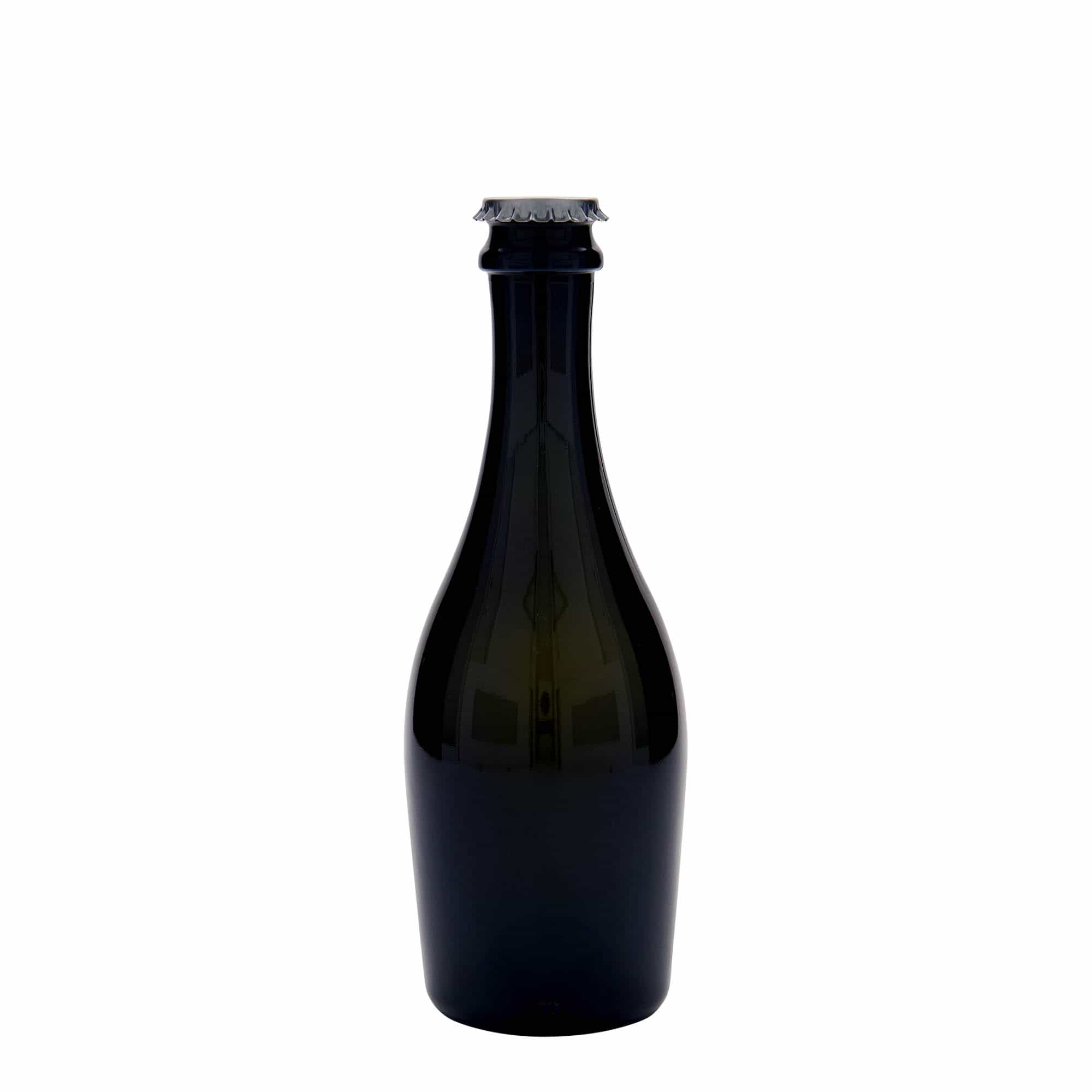 330 ml sektflaske 'Carmen', glas, antikgrøn, munding: kapsel