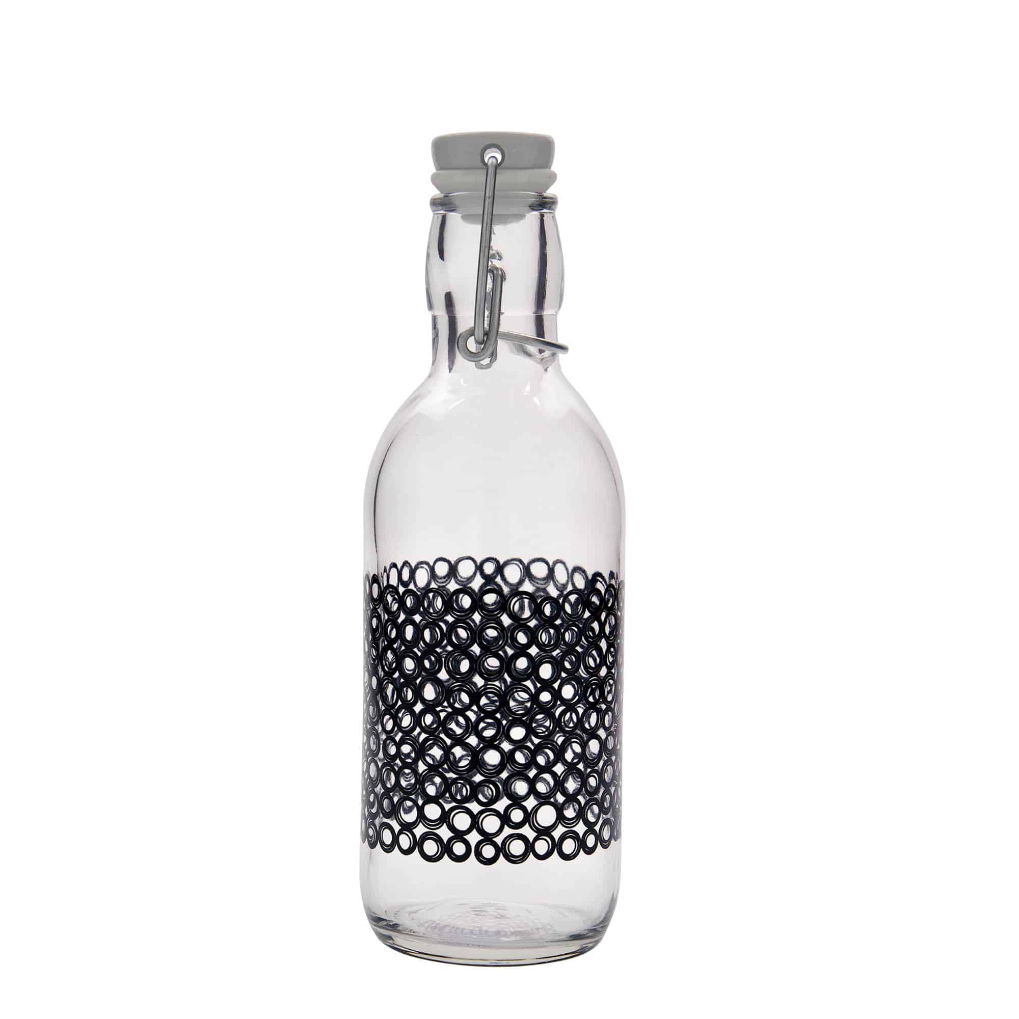 500 ml glasflaske 'Emilia', motiv: Circola nero, munding: patentprop