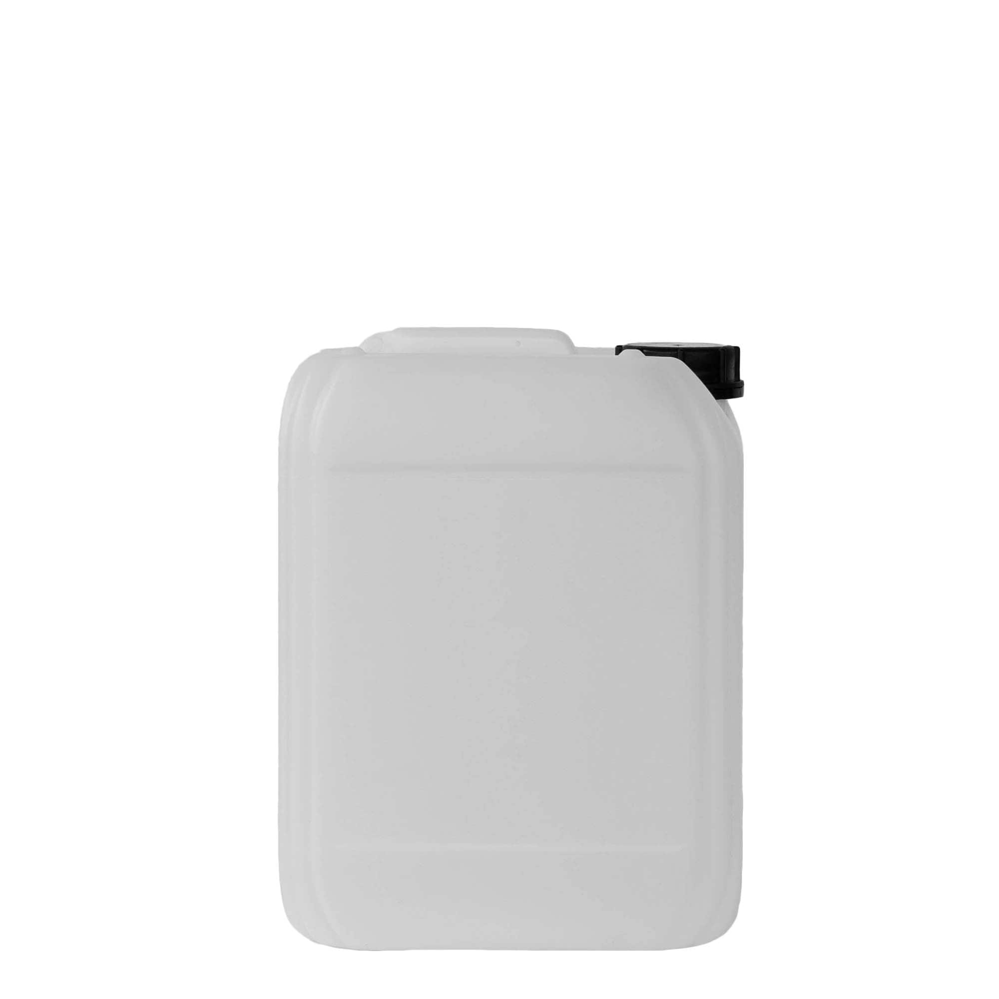 10 l dunk, firkantet, HDPE-plast, natur, åbning: ND 55