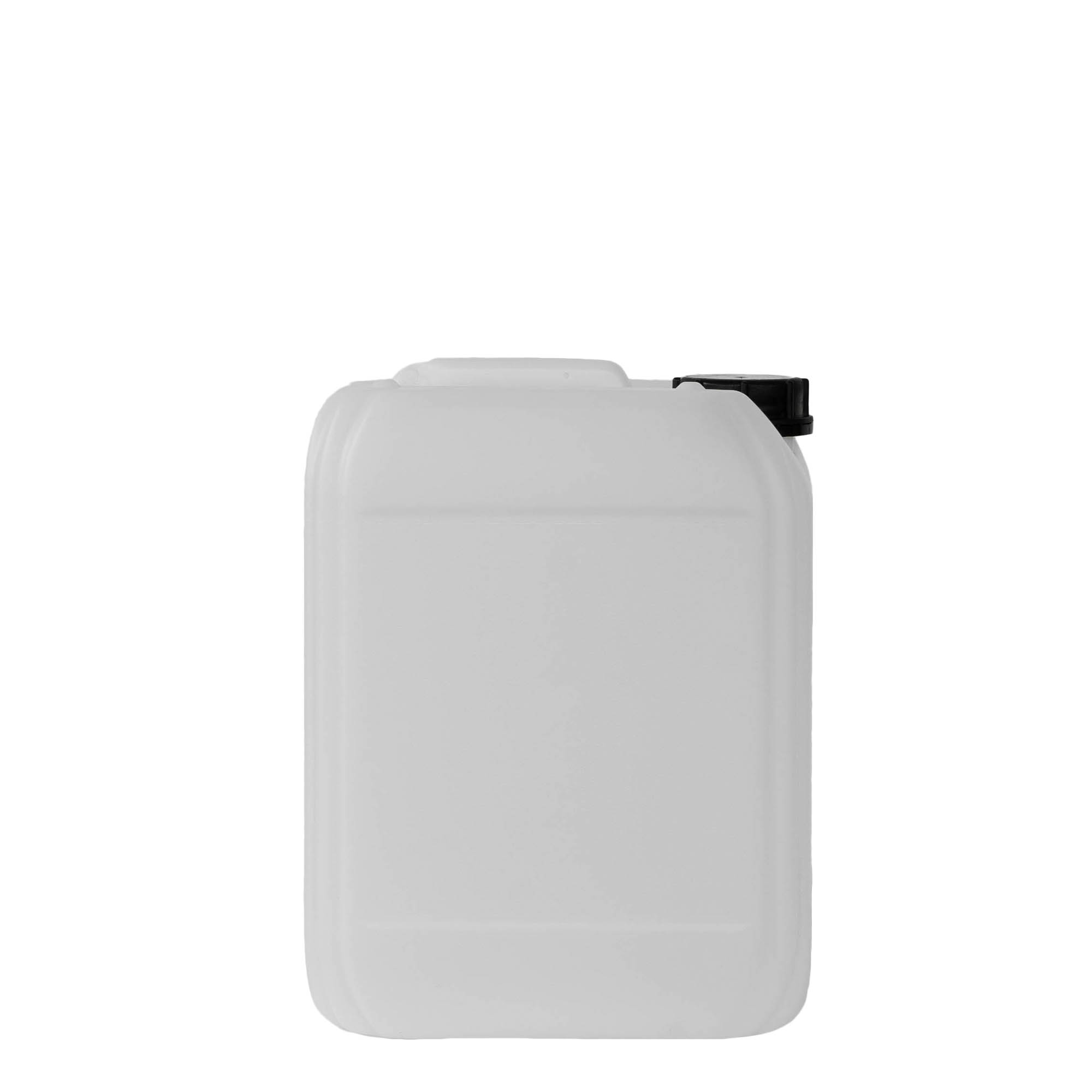 10 l dunk, rektangulær, HDPE-plast, natur, åbning: ND 55
