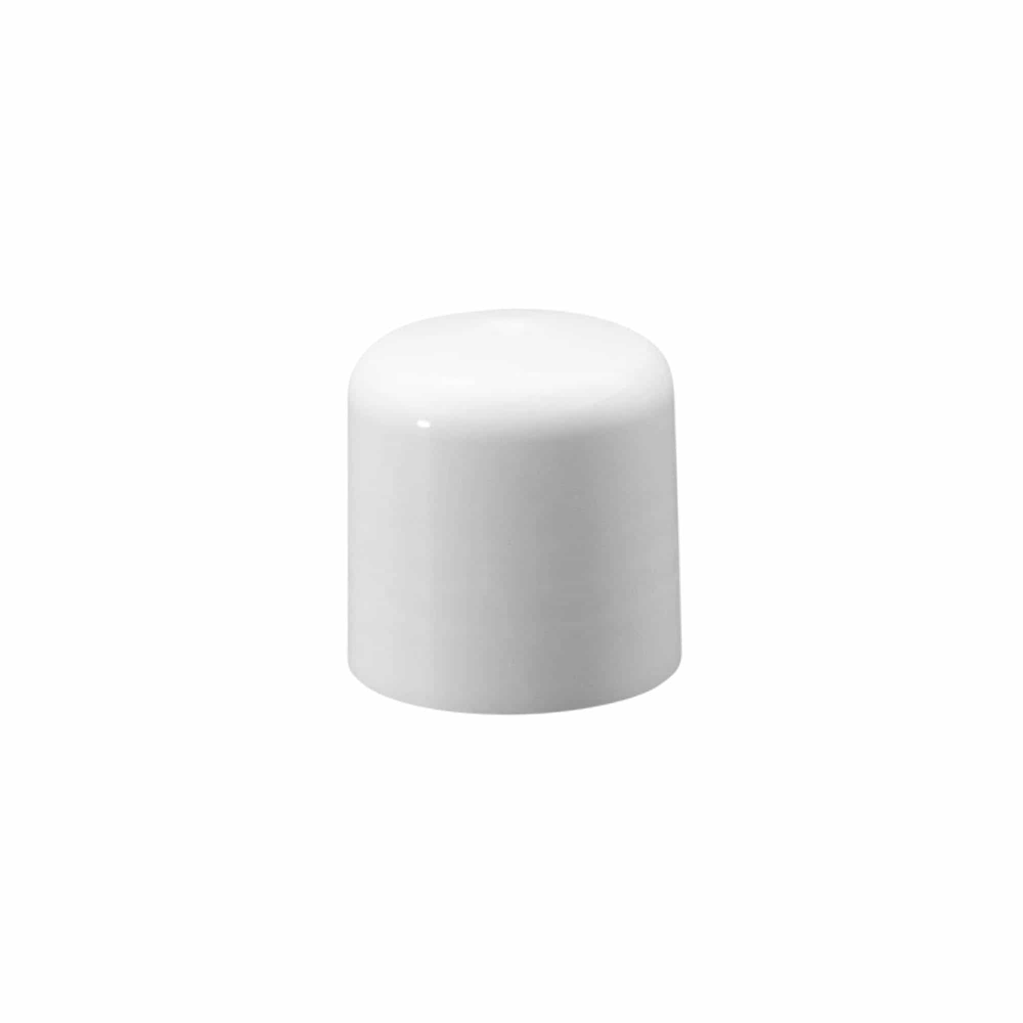Skruelåg med sprøjteindsats, PP-plast, hvid, til åbning: 24/410 Skruelåg med sprøjteindsats, PP-plast, hvid, til åbning: 24/410