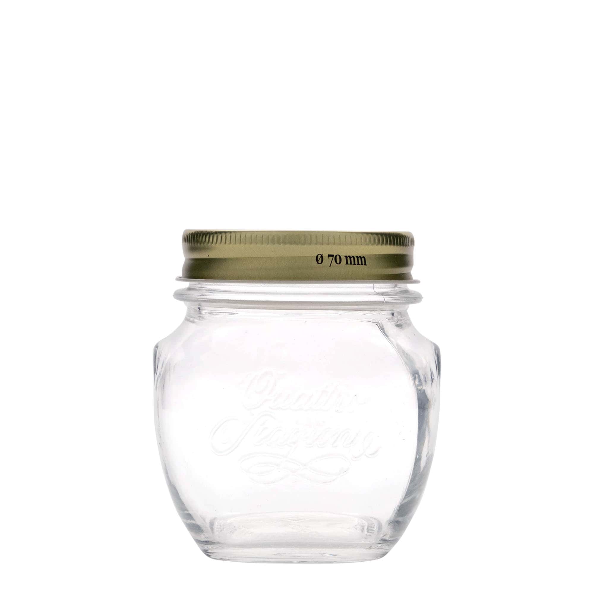 300 ml smykkeglas »Quattro Stagioni«, åbning: skruelåg