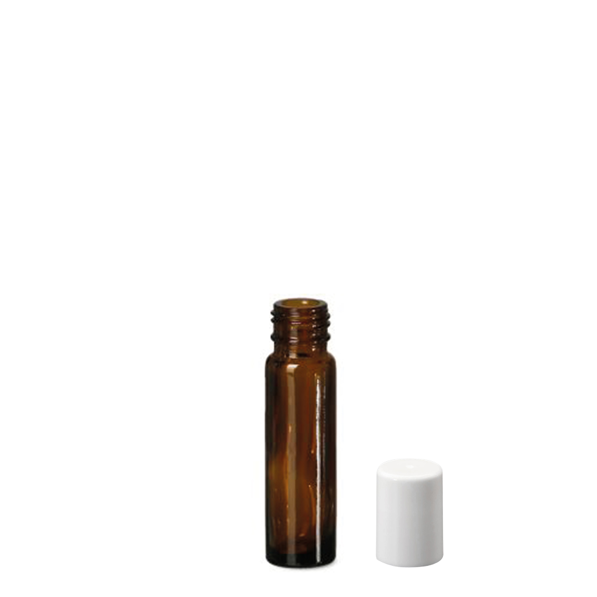 10 ml roll-on-flaske, glas, brun, åbning: skruelåg