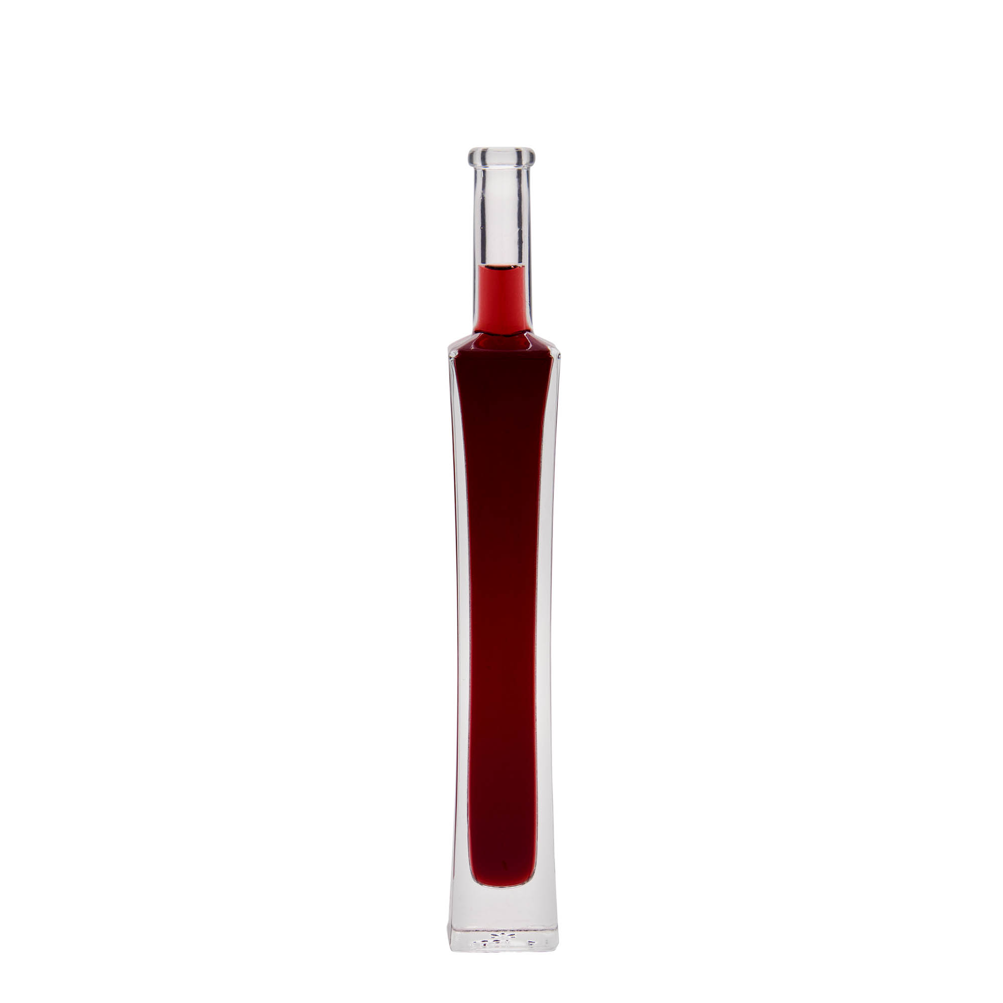 100 ml glasflaske 'Koko', firkantet, åbning: kork 100 ml glasflaske 'Koko', firkantet, åbning: kork