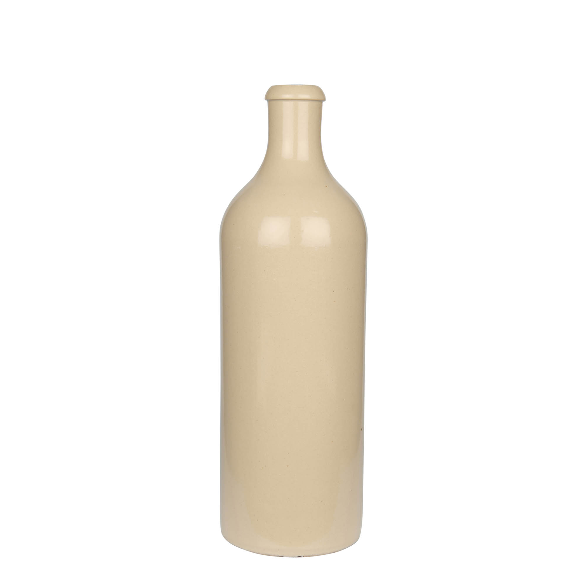 750 ml tonkrukke, stentøj, beige, åbning: kork