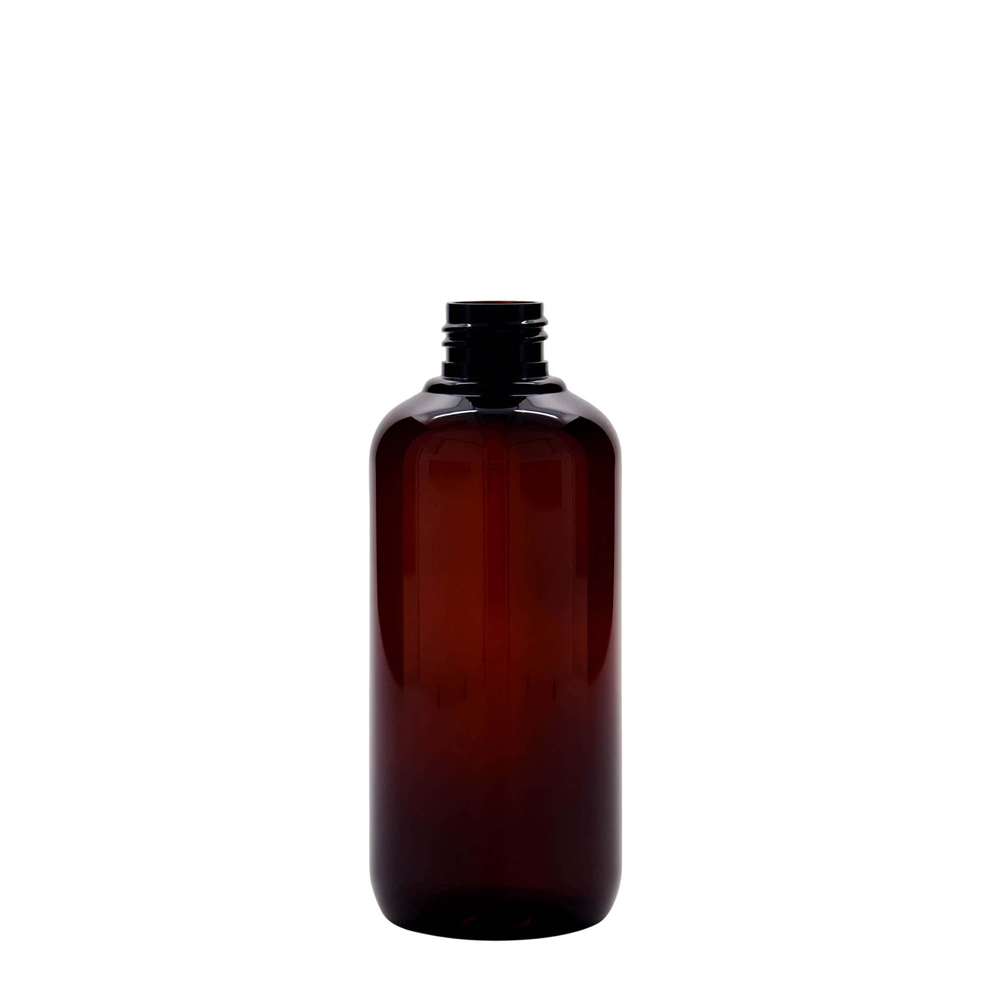 250 ml genbrugsplastflaske 'Victor's Best', PCR, brun, åbning: 24/410