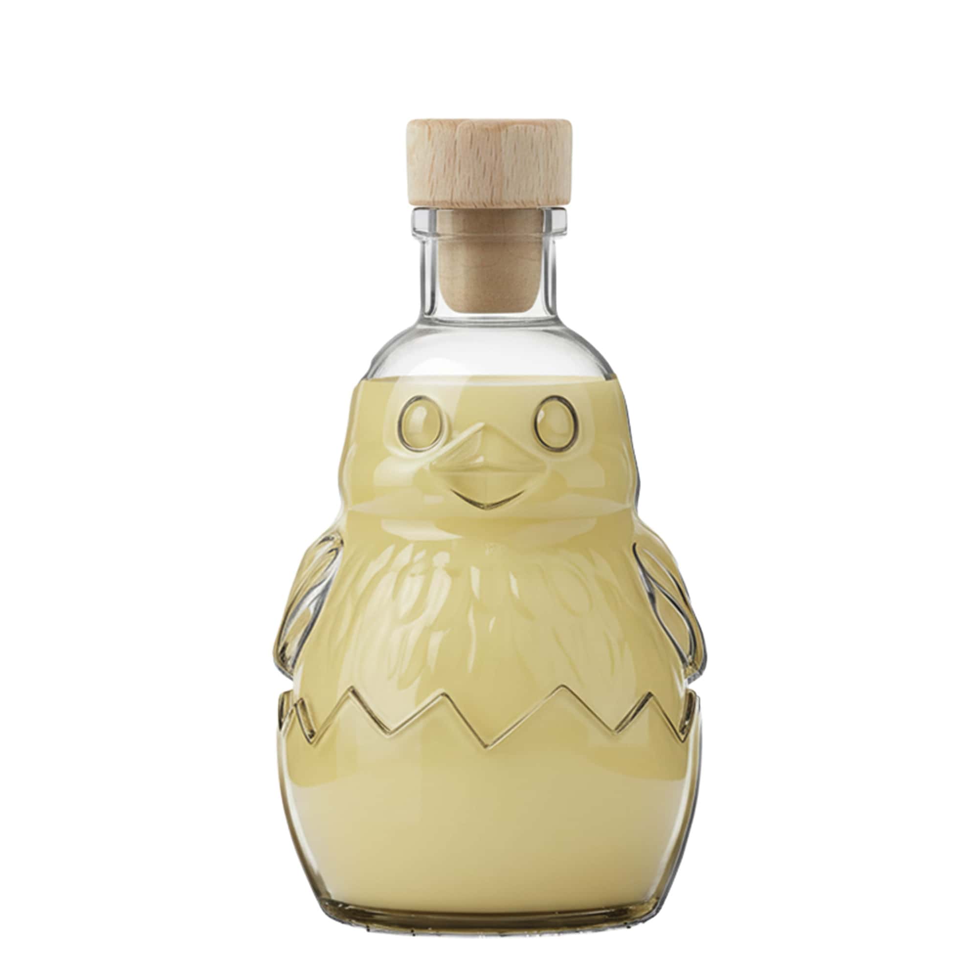 200 ml glasflaske 'Kylling', åbning: kork