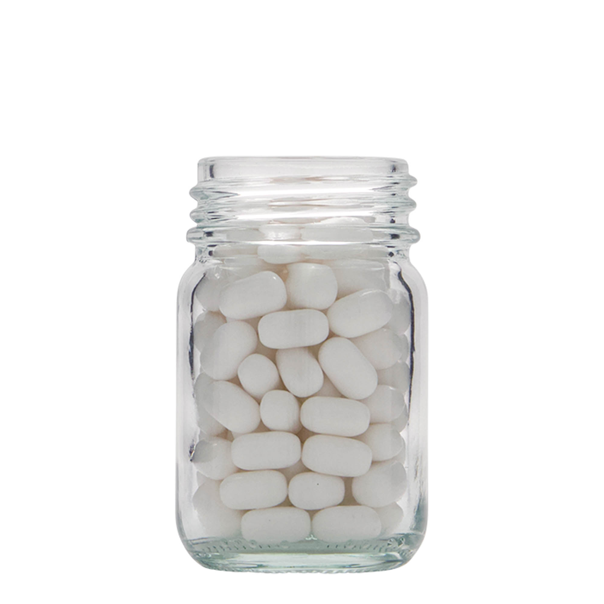 50 ml bredhalset glas, åbning: DIN 40