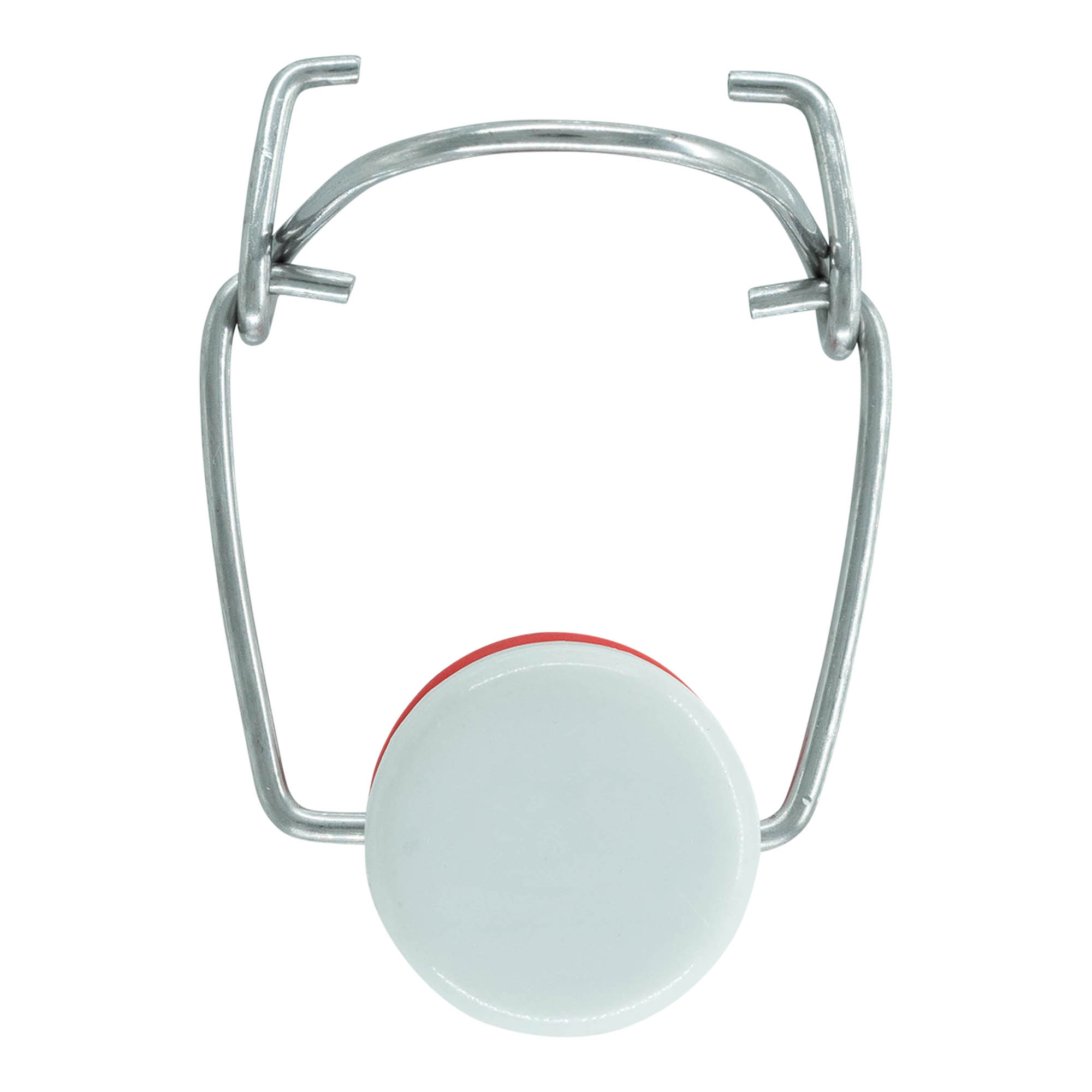 Låsebeslag specialstørrelse, plastik, rød-hvid Låsebeslag specialstørrelse, plastik, rød-hvid