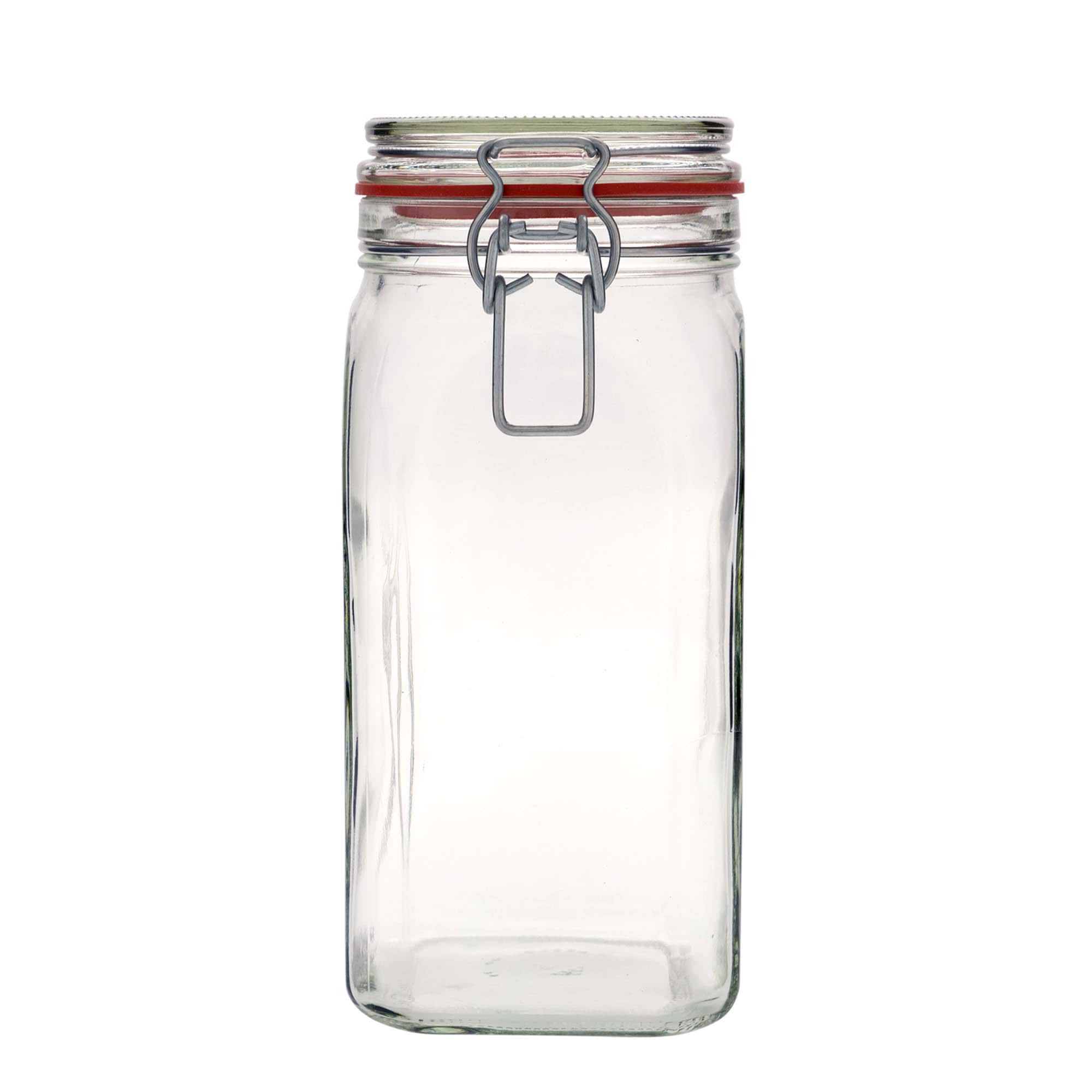1.540 ml patentglas, kvadratisk, åbning: Patentlåg 1.540 ml patentglas, kvadratisk, åbning: Patentlåg