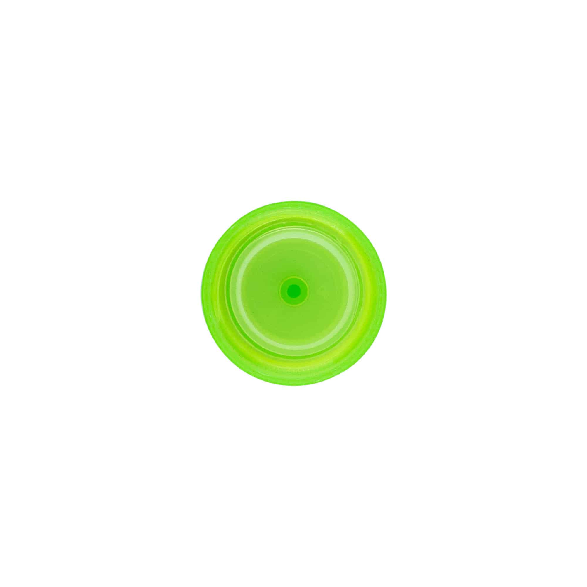 Skruelåg med sprøjteindsats, PP-plast, grøn, til åbning: 24/410 Skruelåg med sprøjteindsats, PP-plast, grøn, til åbning: 24/410