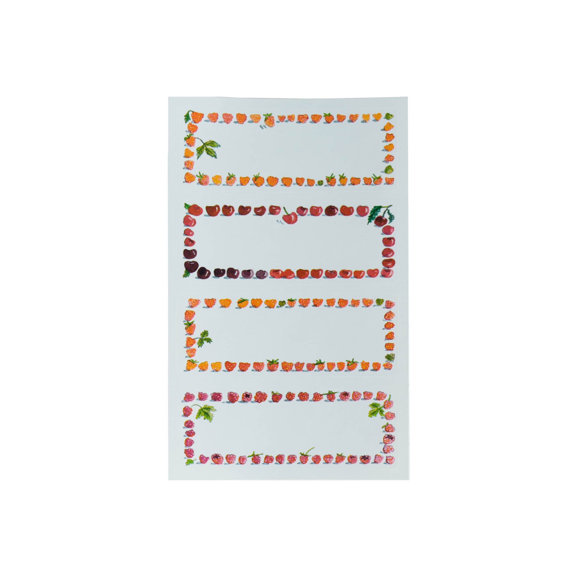 Zweckform etiketter 'Frugt-ramme', rektangulær, papir, flerfarvet Zweckform etiketter 'Frugt-ramme', rektangulær, papir, flerfarvet