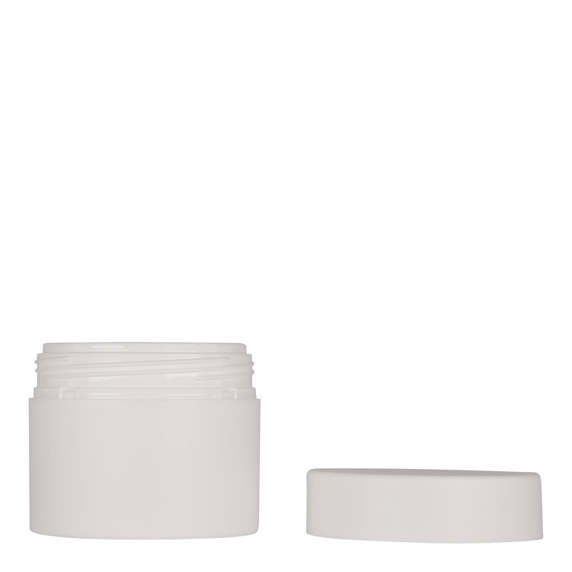 100 ml plastikbøtte 'Antonella', PP, hvid, åbning: skruelåg 100 ml plastikbøtte 'Antonella', PP, hvid, åbning: skruelåg