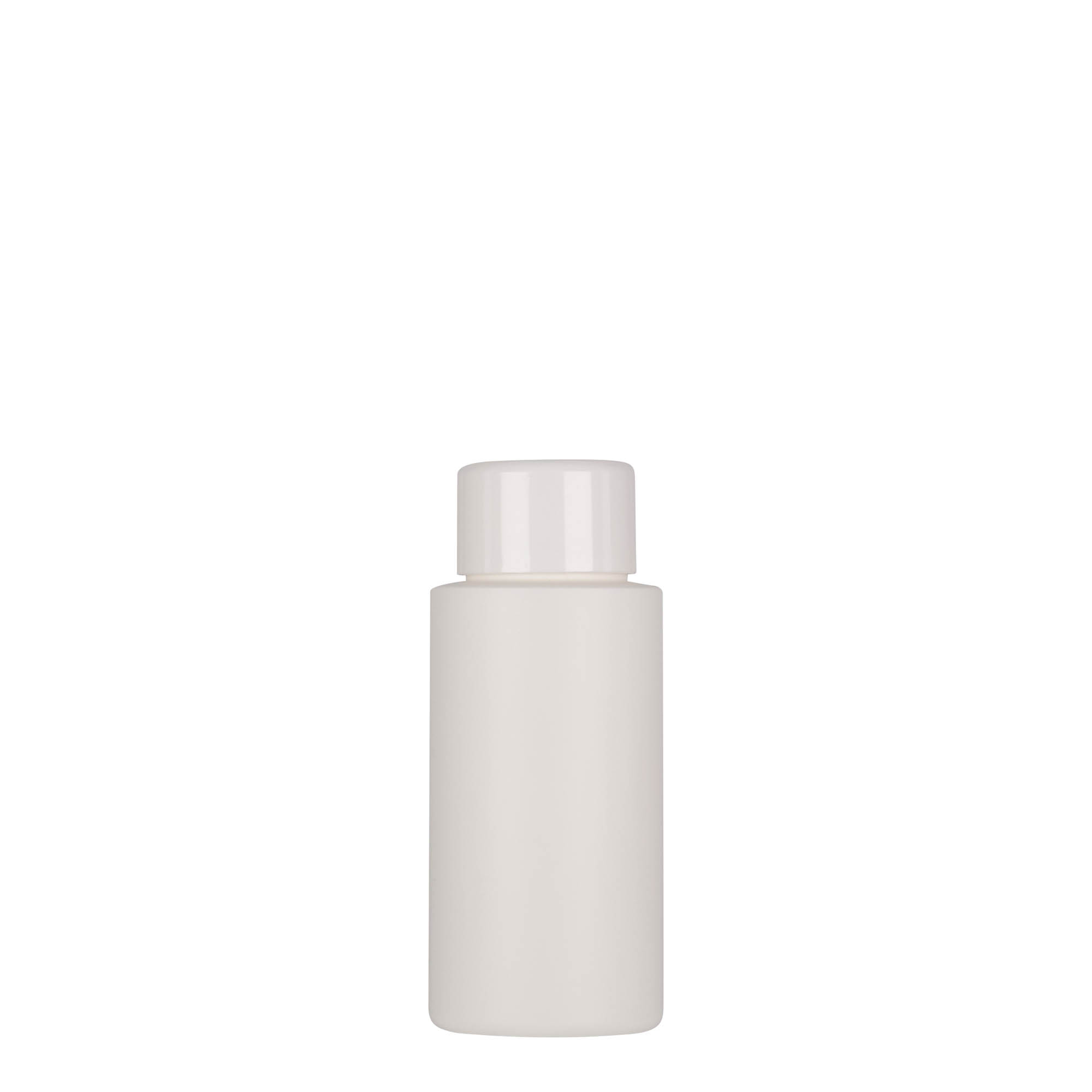 50 ml plastikflaske 'Pipe', HDPE, hvid, åbning: 24/410 50 ml plastikflaske 'Pipe', HDPE, hvid, åbning: 24/410