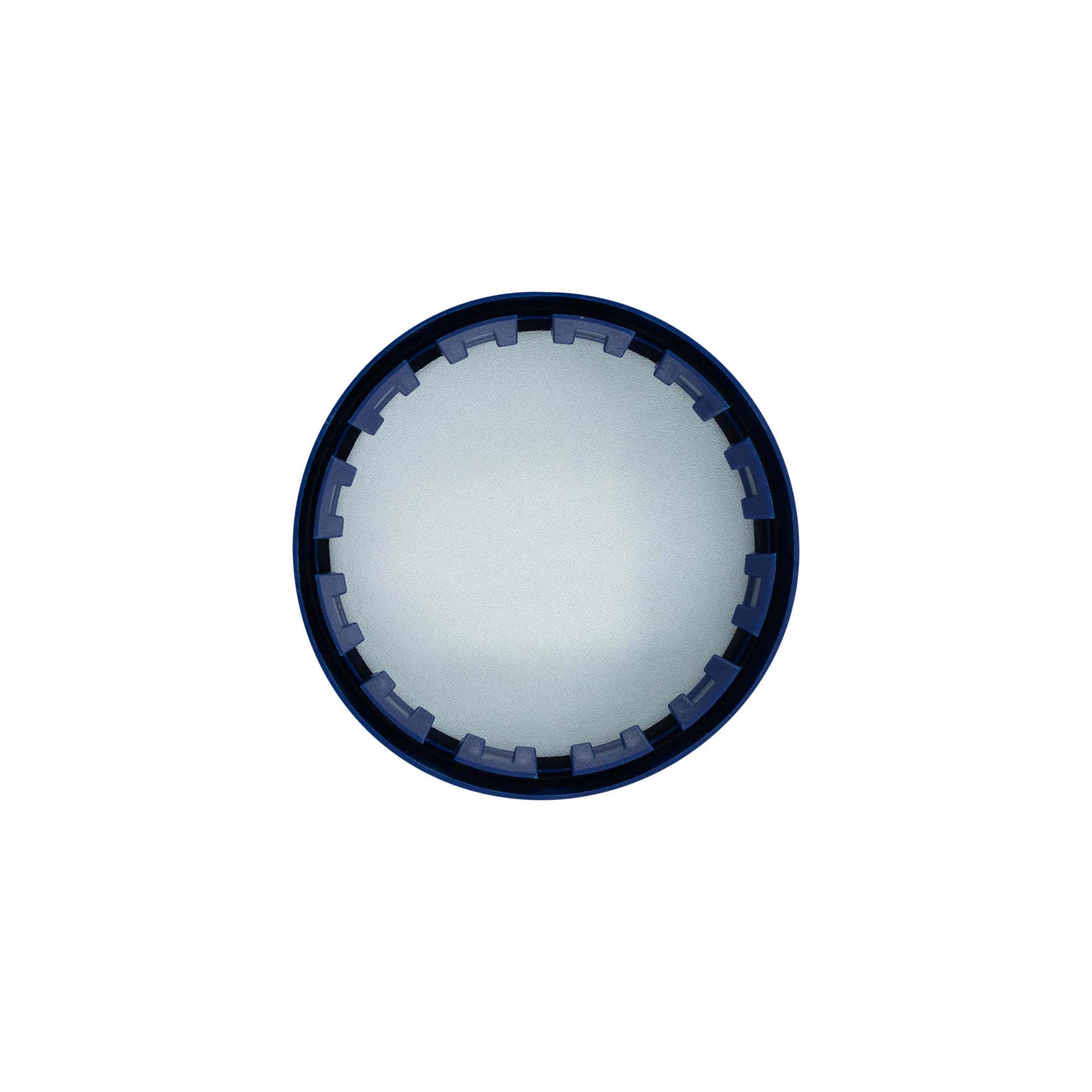 Overlåg til standard keramikkrukke, HDPE-plast, blå