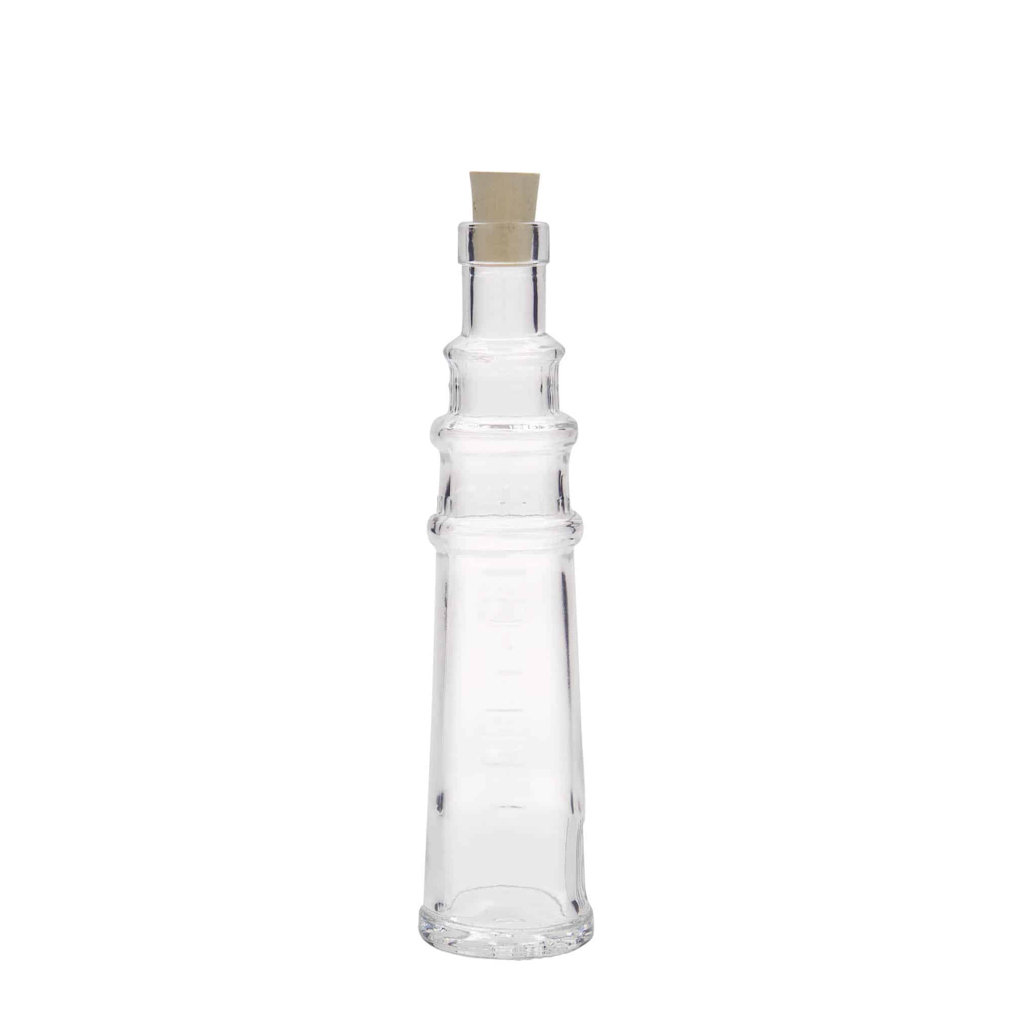 100 ml glasflaske 'Fyrtårn', åbning: Kork