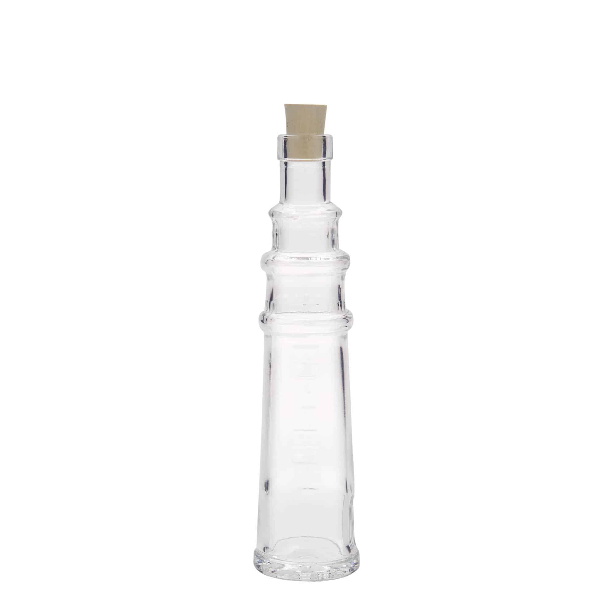 100 ml glasflaske »Leuchtturm«, åbning: kork